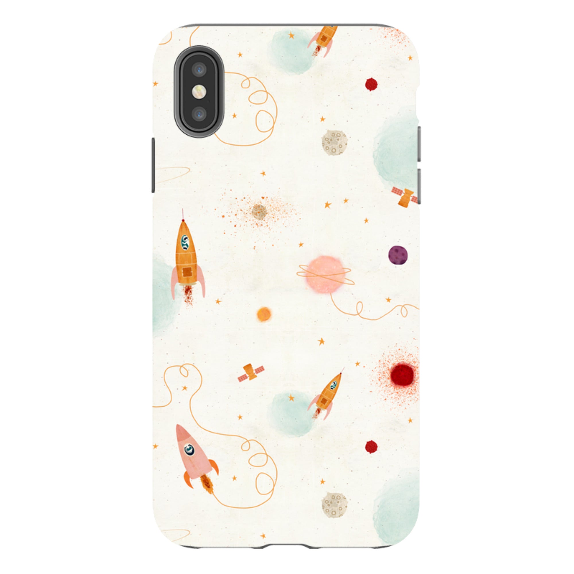 iPhone Tough Case - Rockets Cream By Katherine Quinn