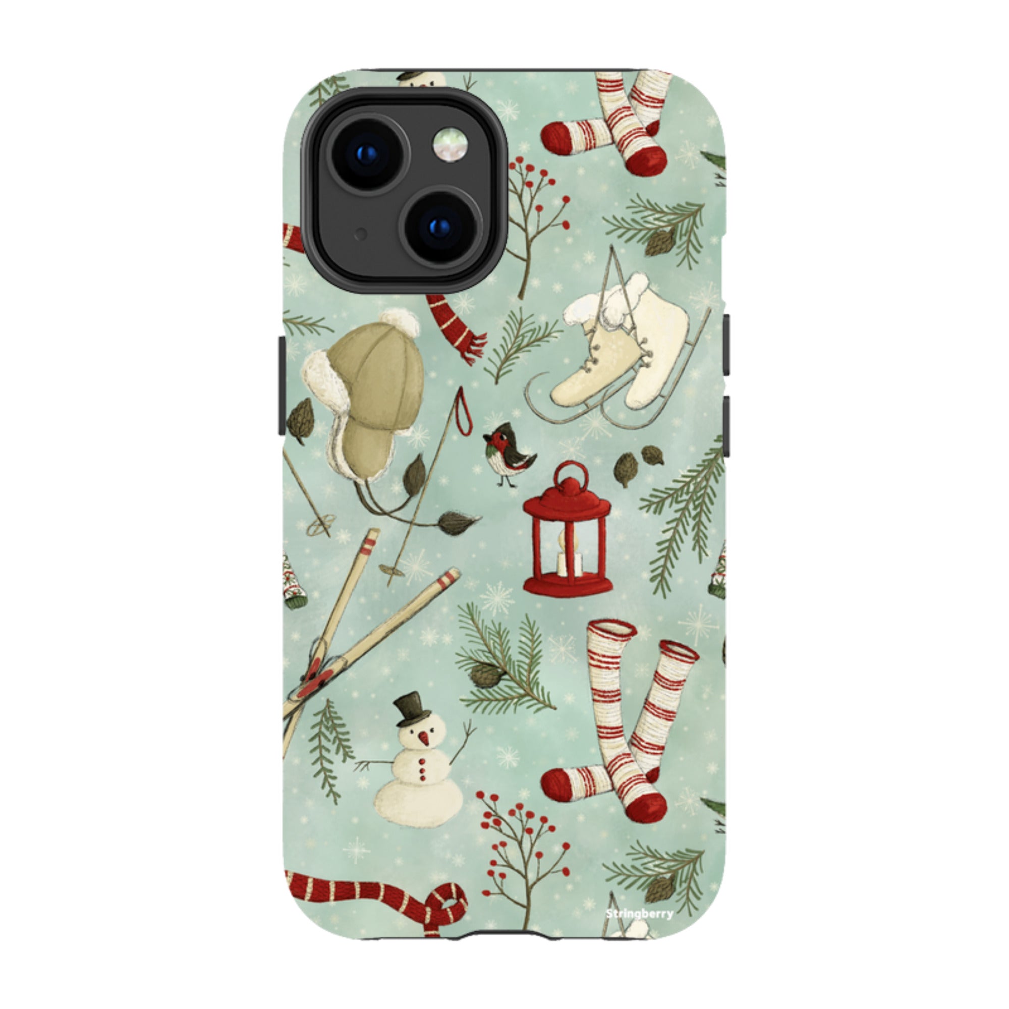 iPhone MagSafe Tough Case - Winter Pattern By Maja Lindberg