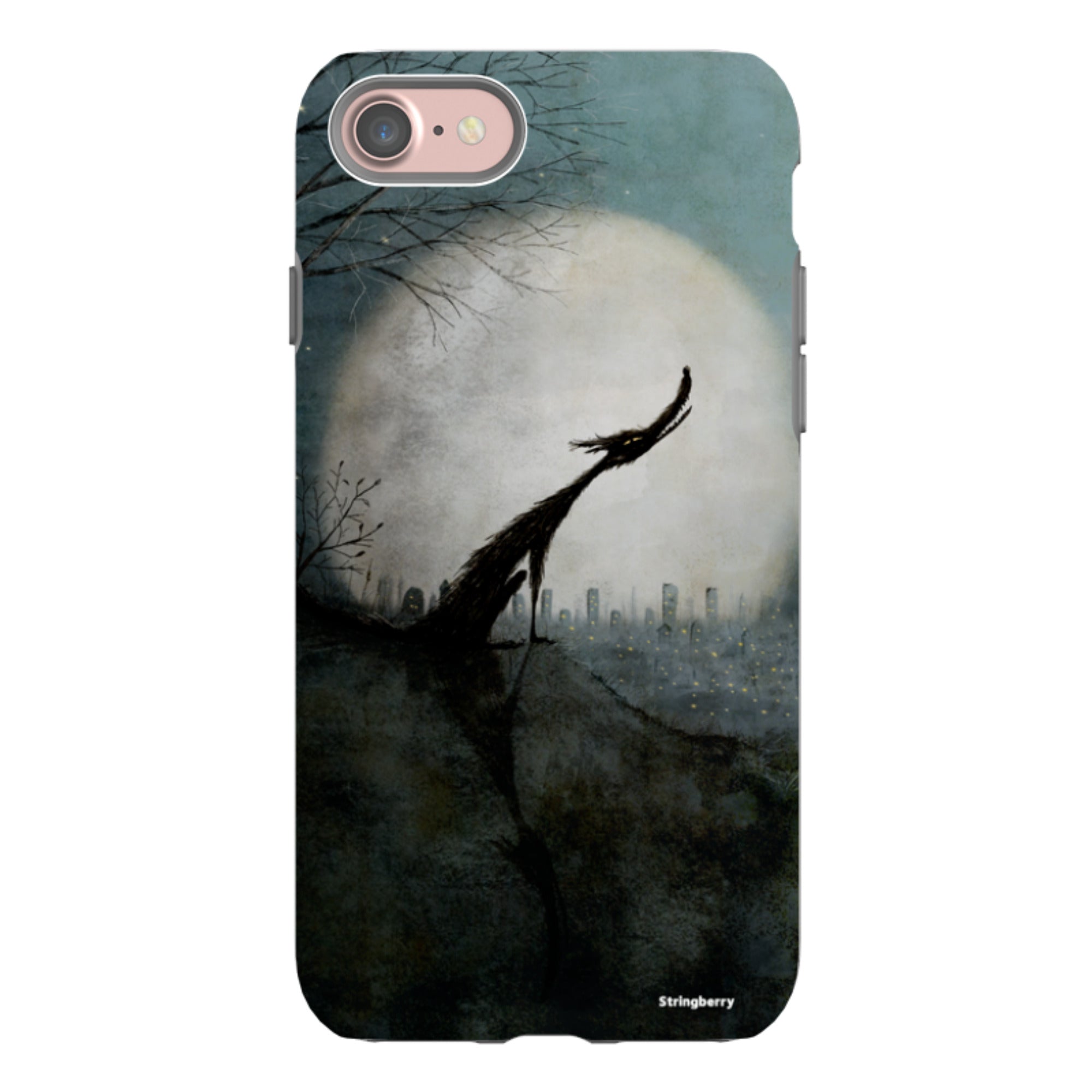 iPhone Tough Case - Wolf Moon By Maja Lindberg