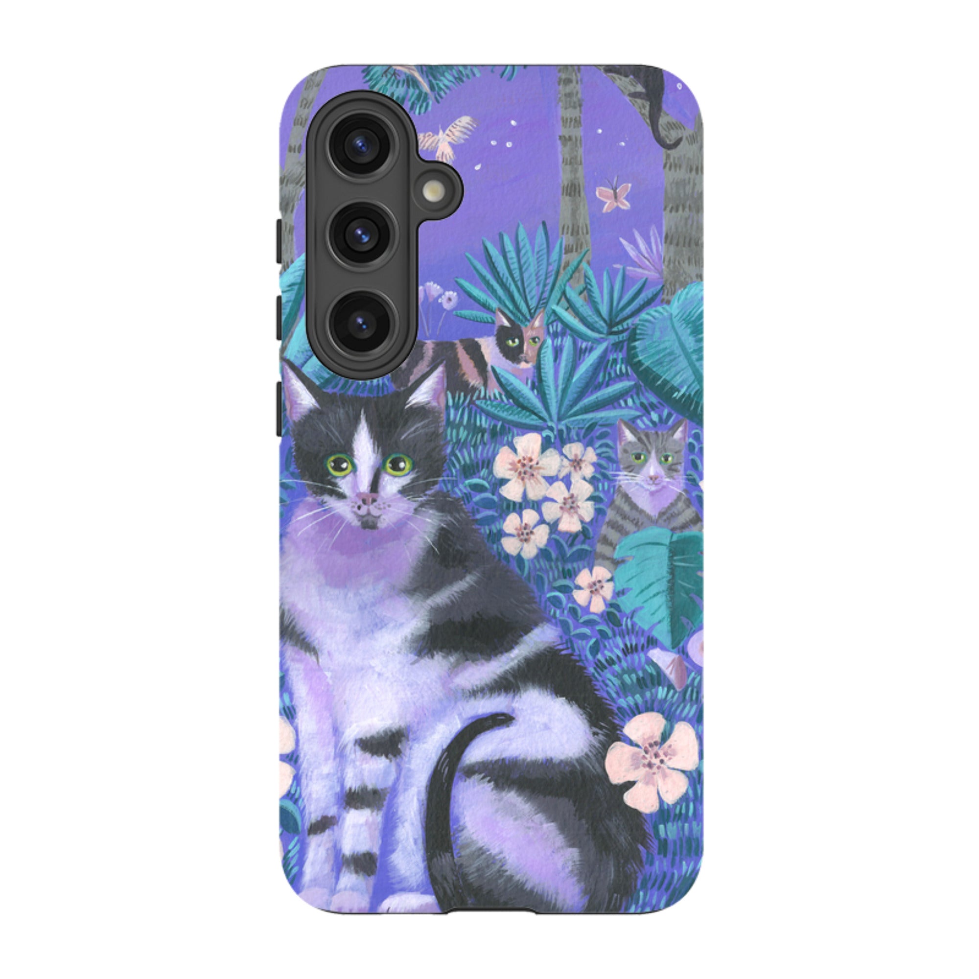 Samsung Tough Case - Night Cats 2 By Mary Stubberfield