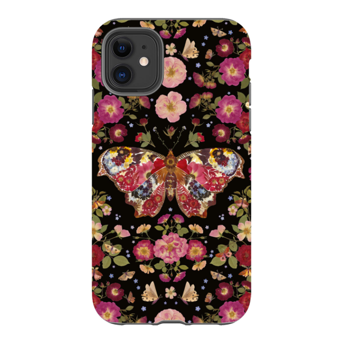 iPhone Tough Case - Midnight Butterfly By Helen Ahpornsiri