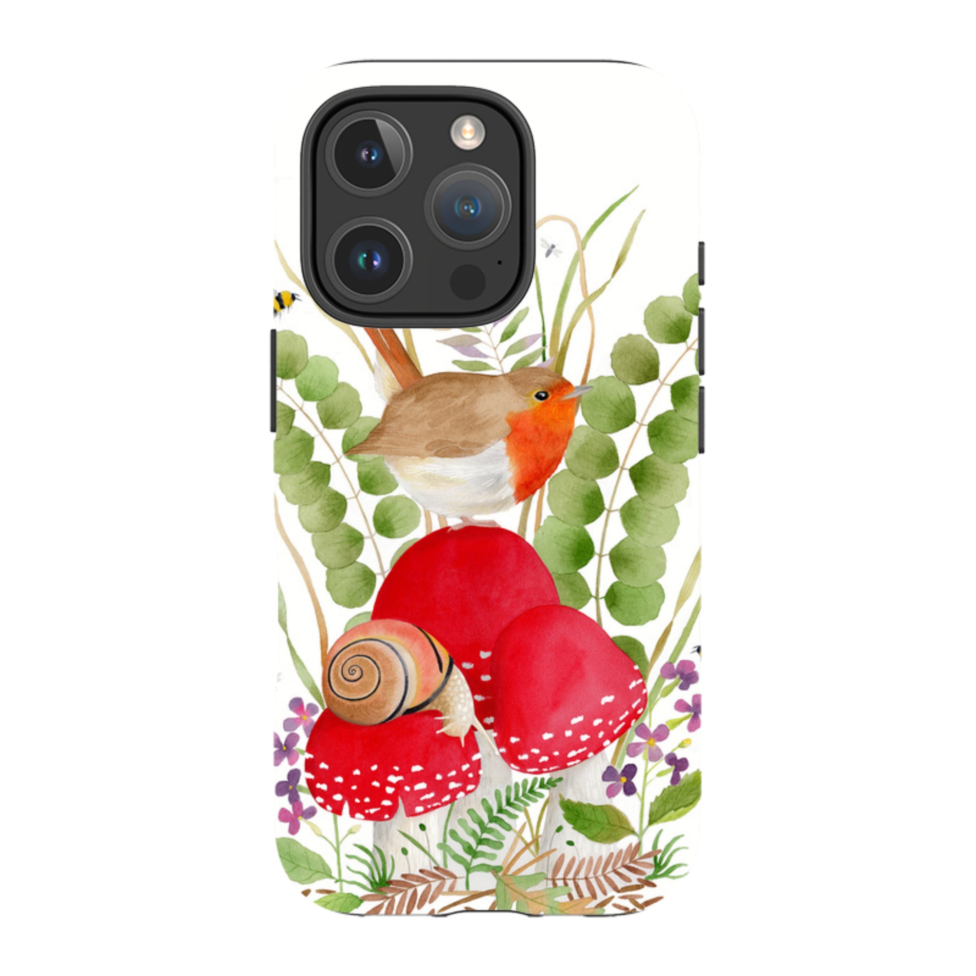 iPhone Tough Case - Robin And Snail By Bex Parkin