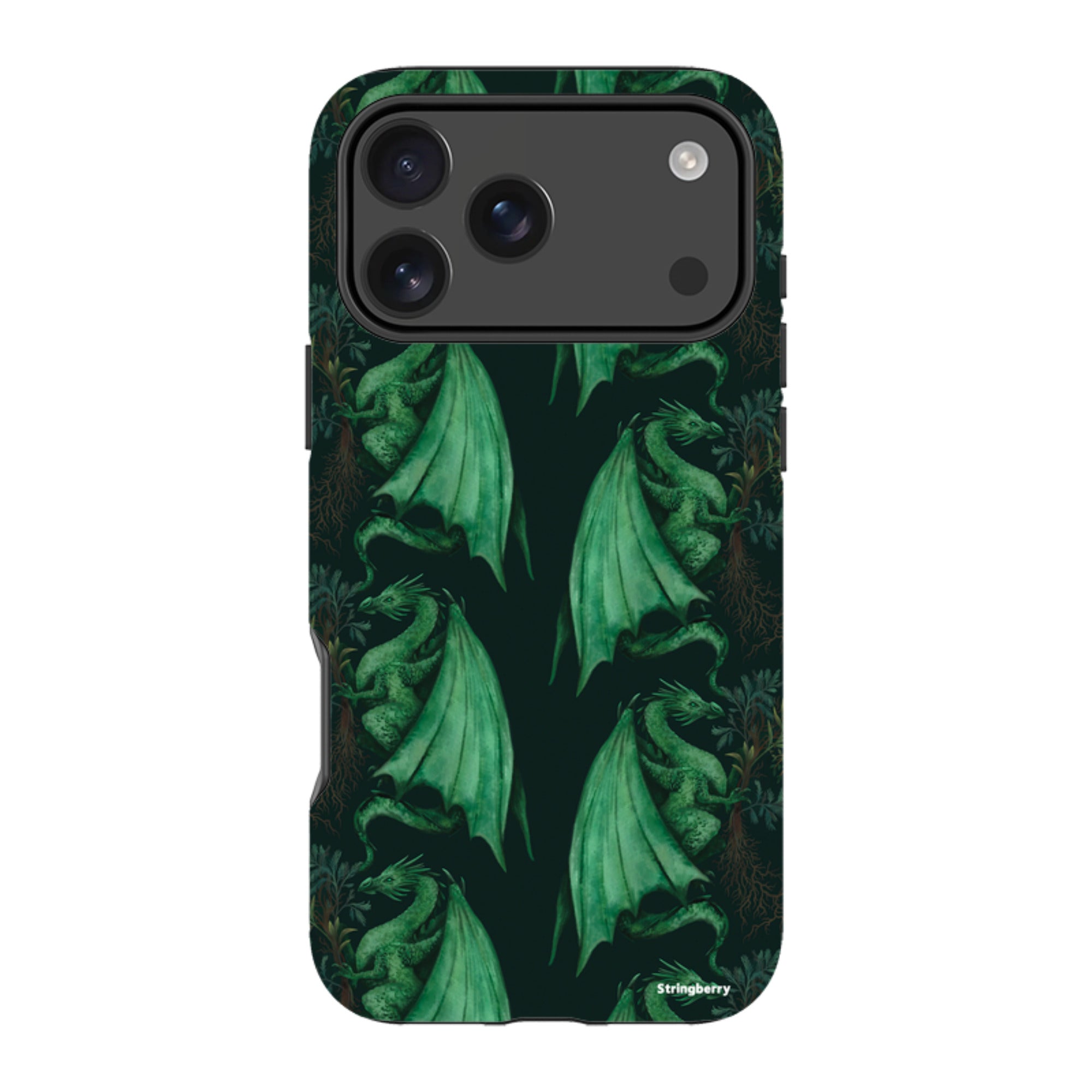 iPhone Tough Case - Arbor Dragon Pattern By Anna Stead