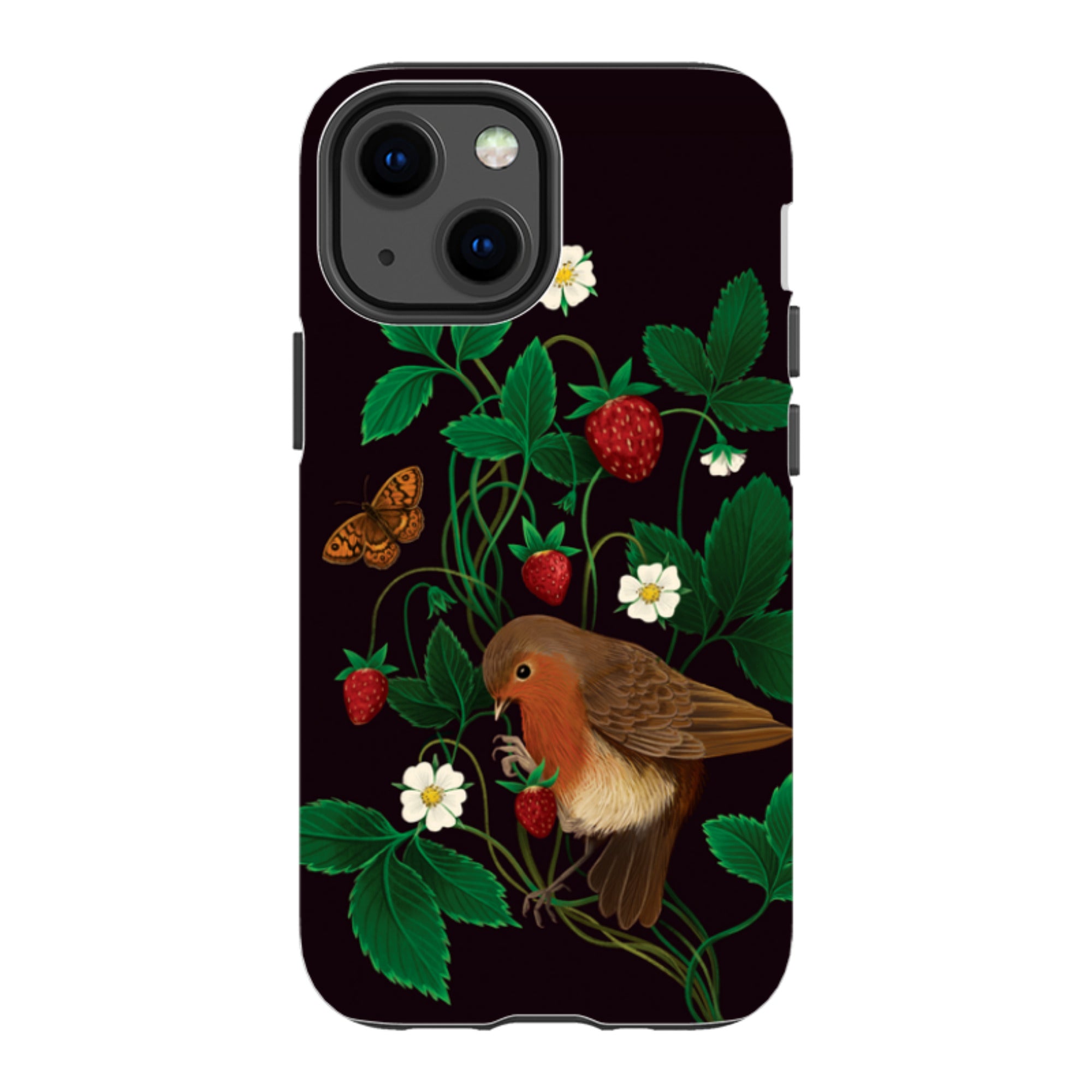 iPhone Tough Case - Strawberry Thief By Anna Stead