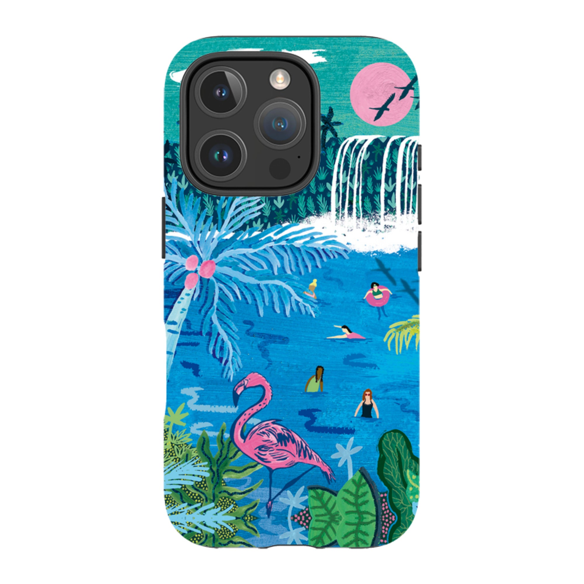iPhone MagSafe Tough Case - Palm Pool By Emma Frances Grant