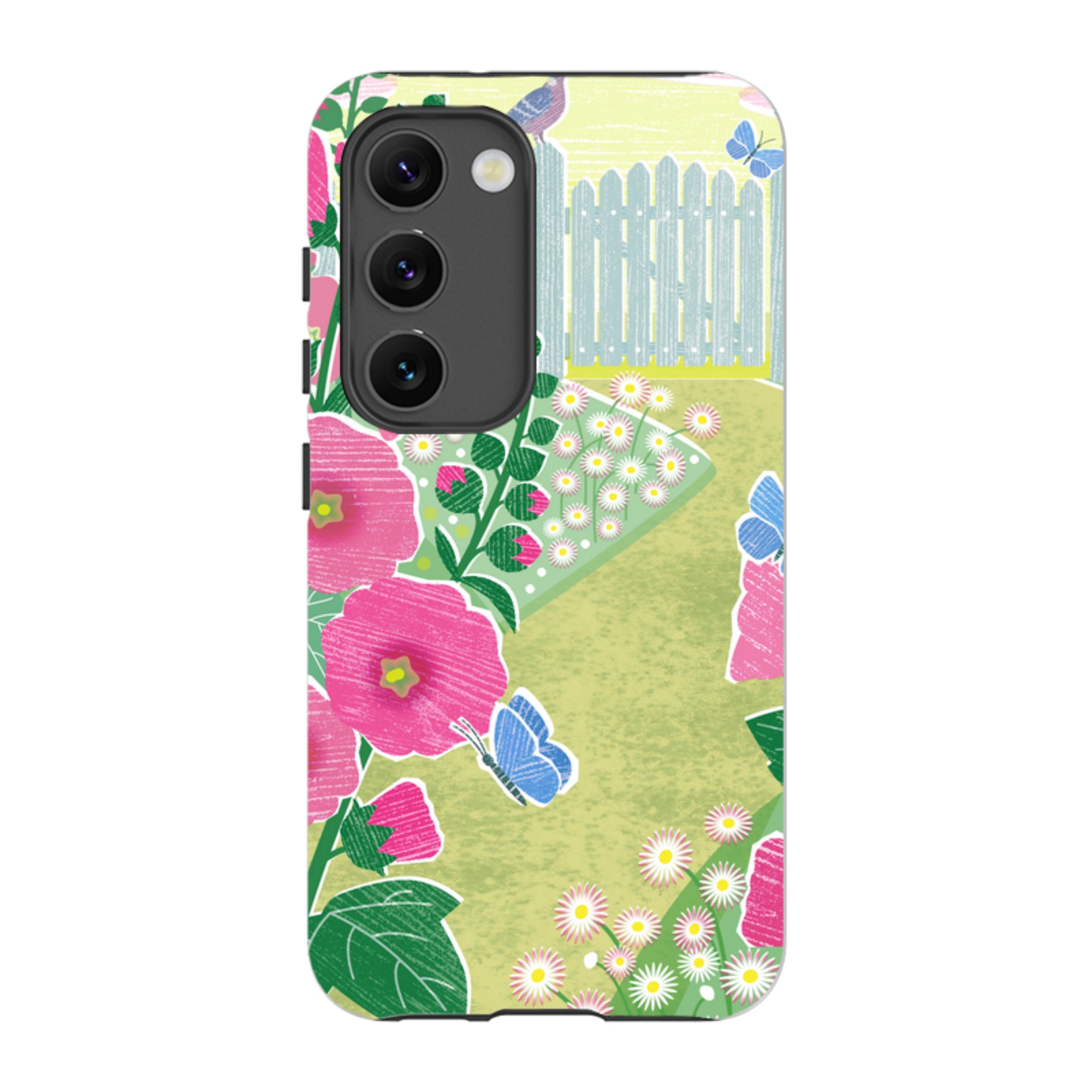 Samsung Tough Case - Hollyhocks By Liane Payne