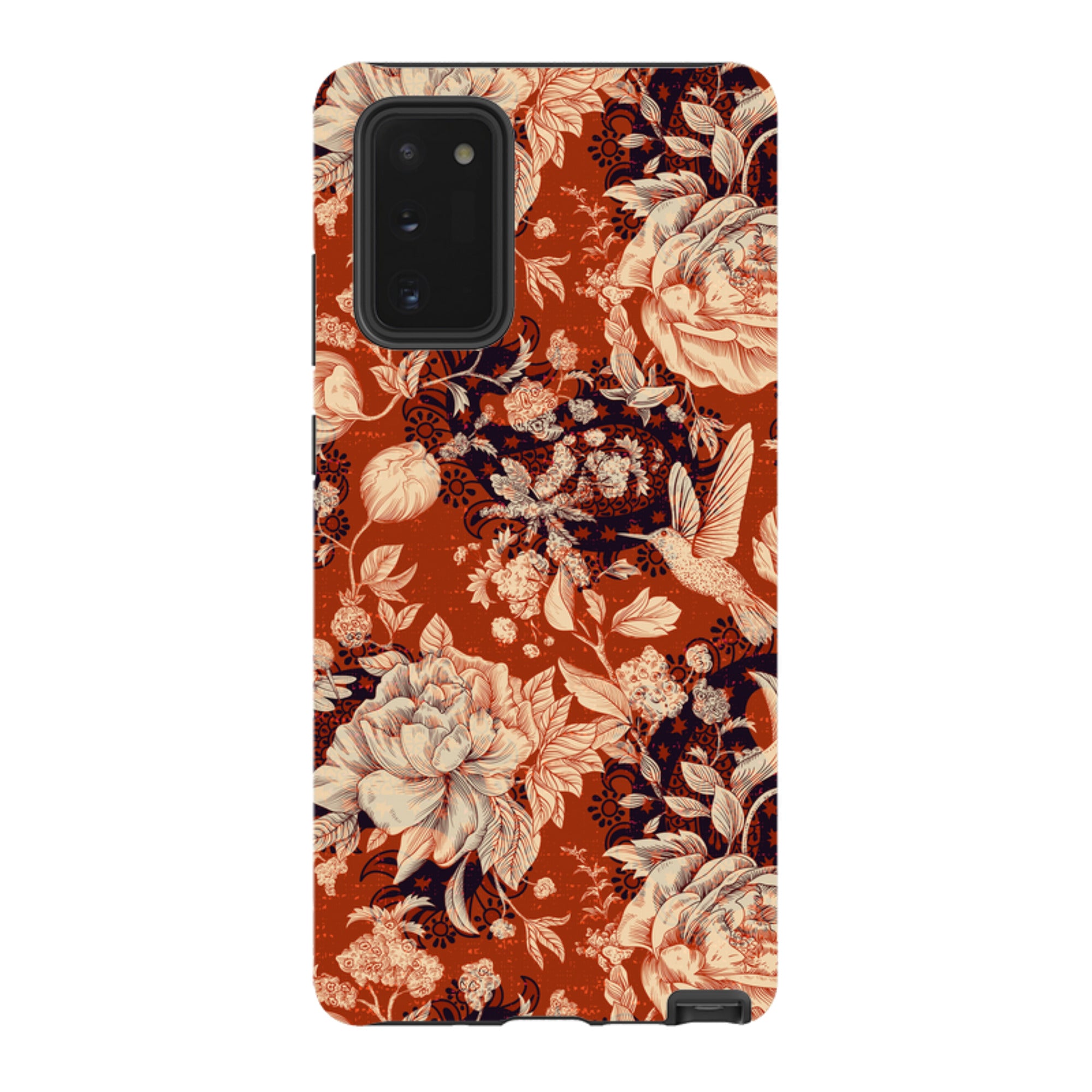 Samsung Tough Case - Brown Peonies