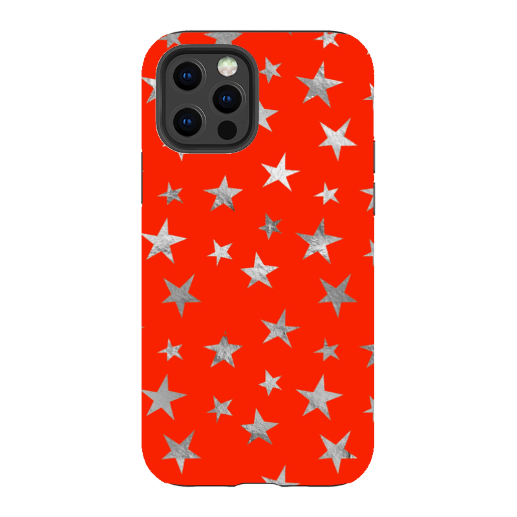 iPhone Tough Case - Red and Silver Stars