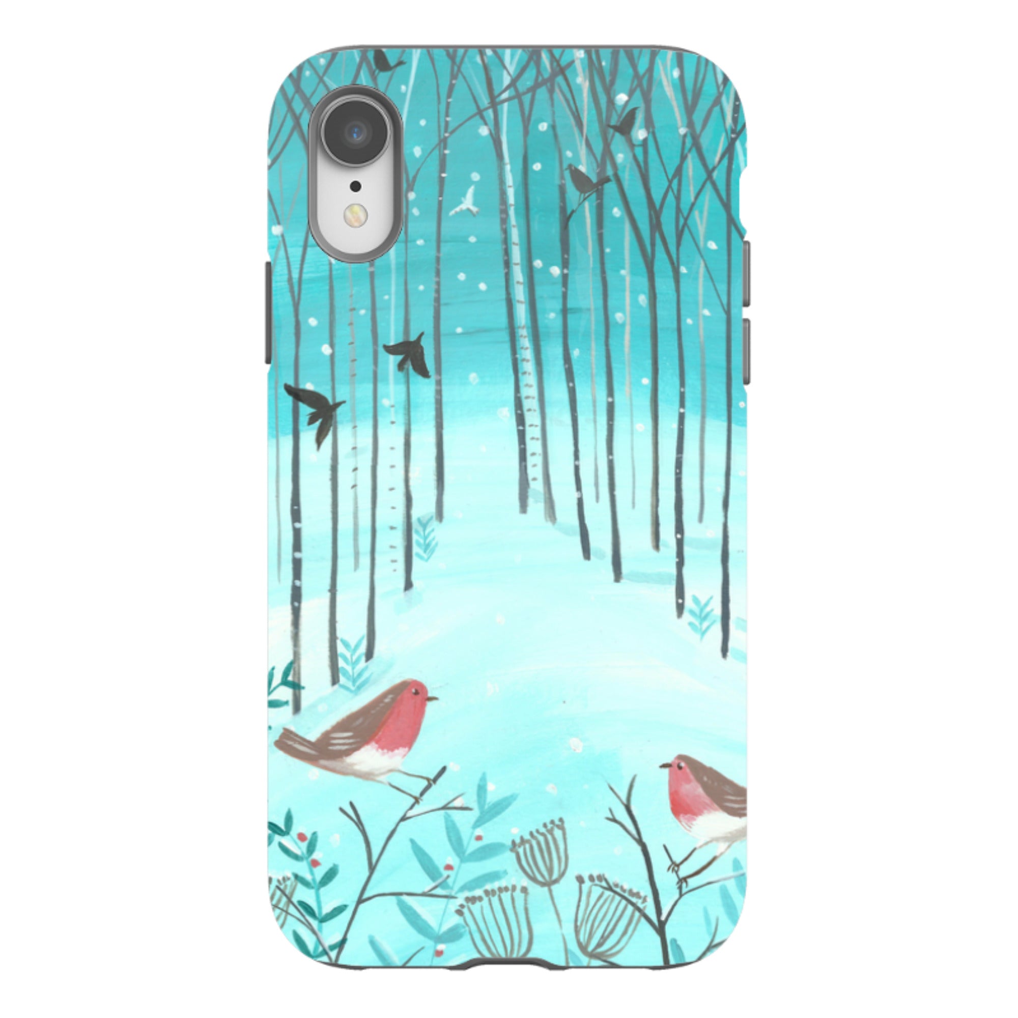 iPhone Tough Case - Winter Forest By Mary Stubberfield