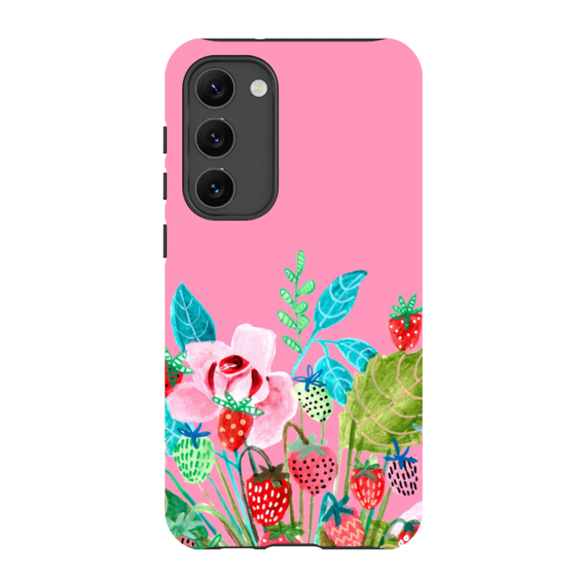 Samsung Tough Case - Pink Colour Floral By Caroline Bonne Muller