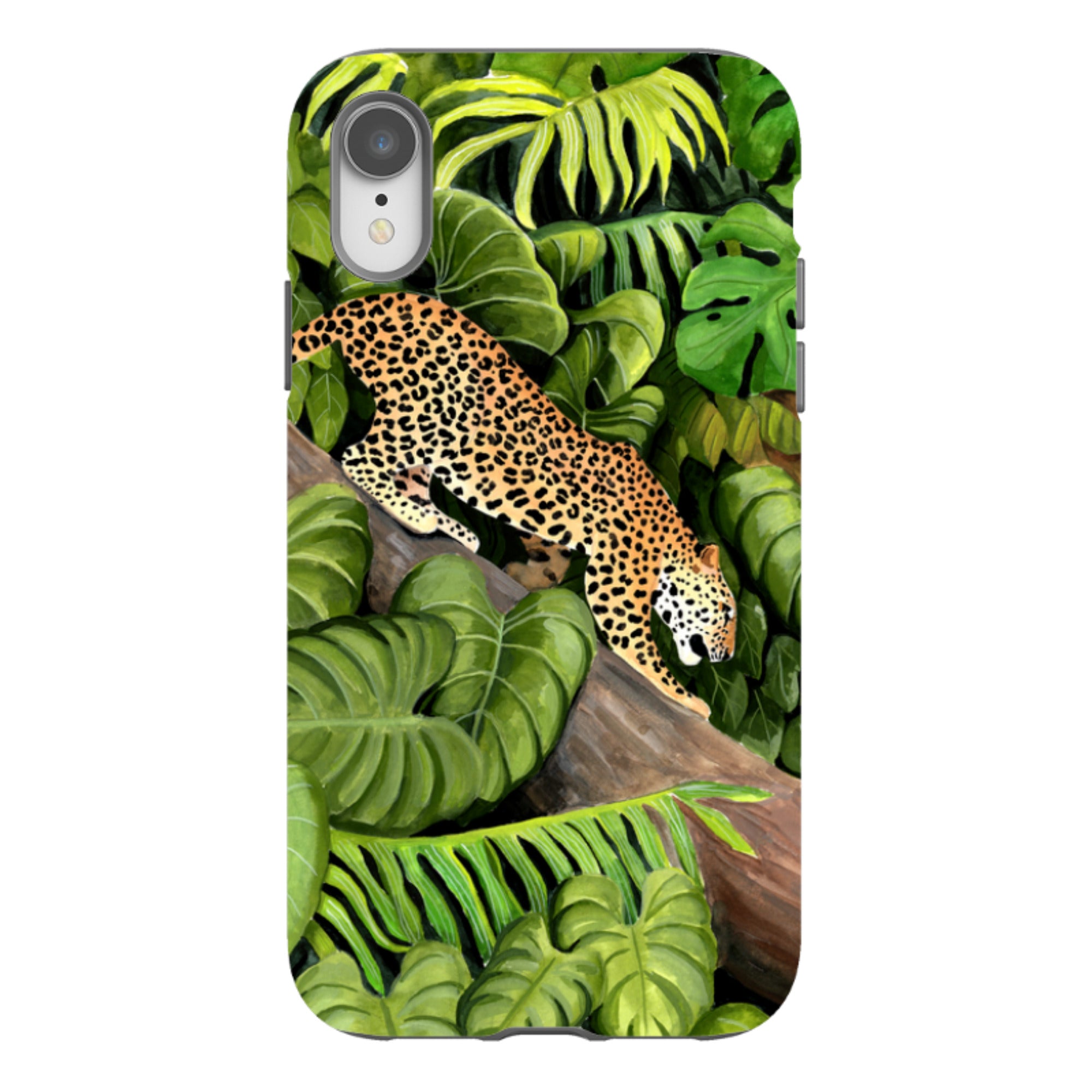 iPhone Tough Case - Leopard Poised By Bex Parkin