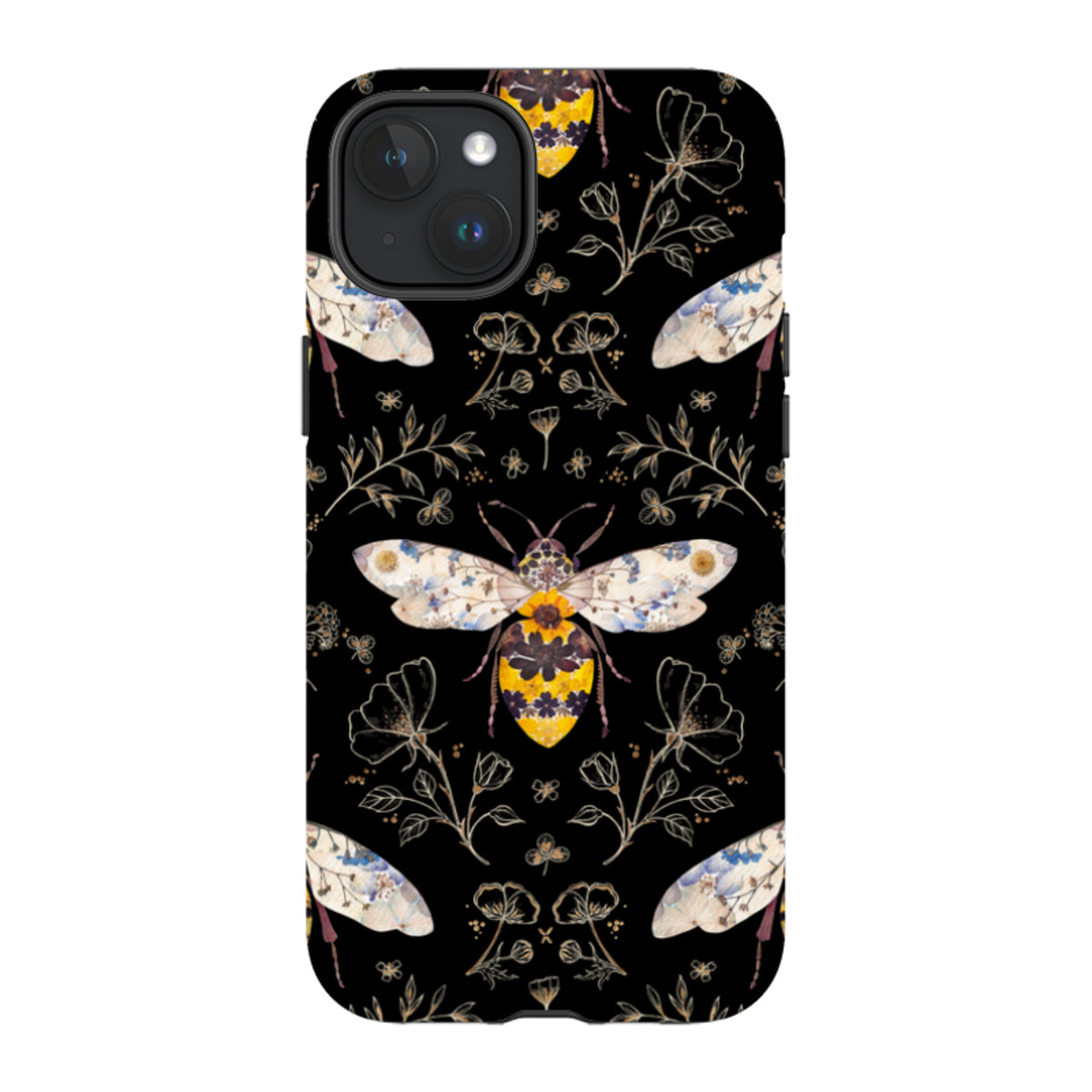 iPhone MagSafe Tough Case - Midnight Bumble Bee By Helen Ahpornsiri