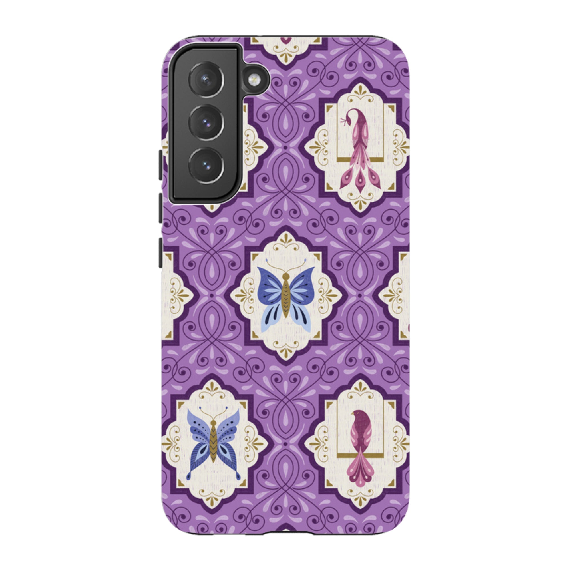 Samsung Tough Case - Wingframes Med Purple By Jenny Zemanek