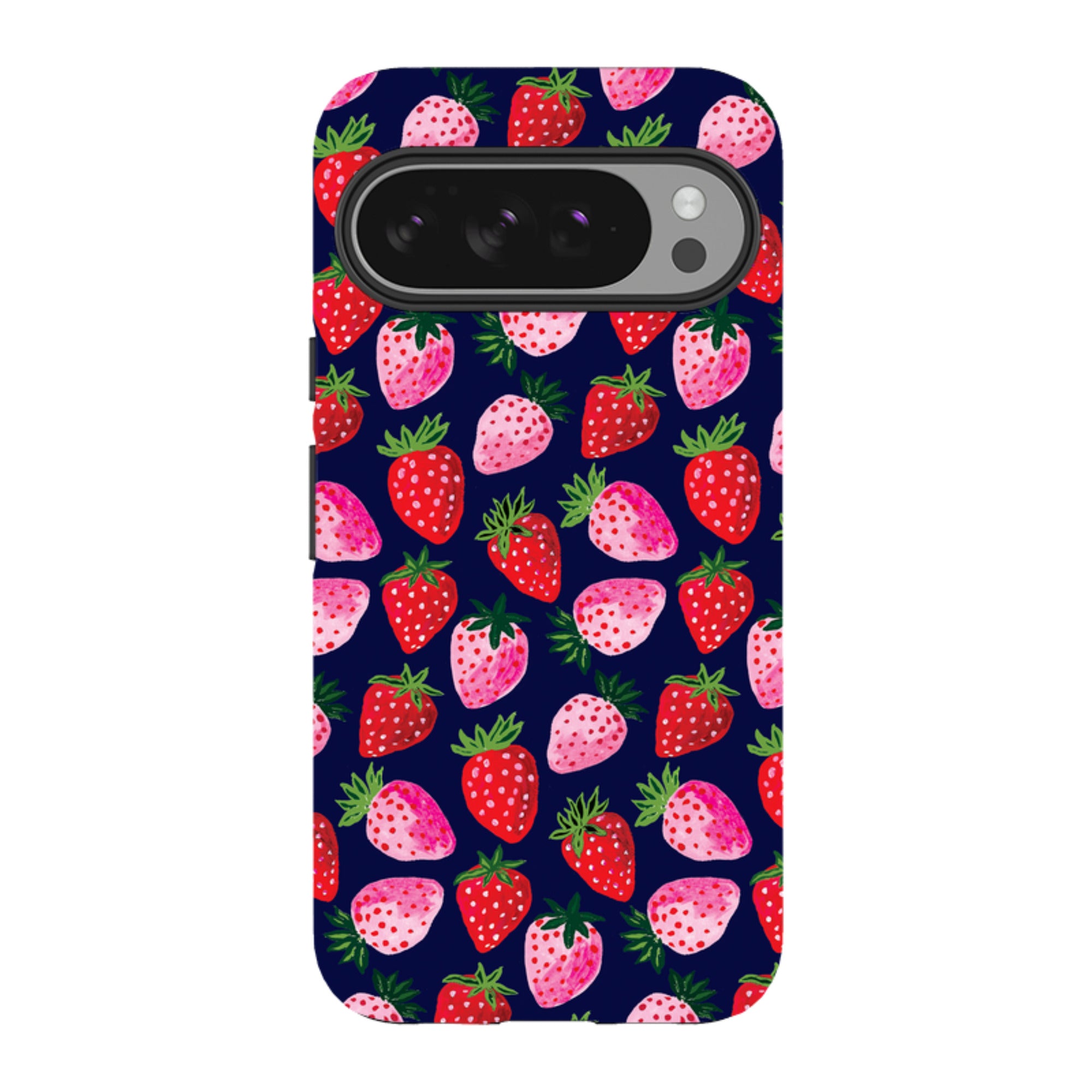 Google Tough Case - Strawberry Scatter Navy By Emma Frances Grant