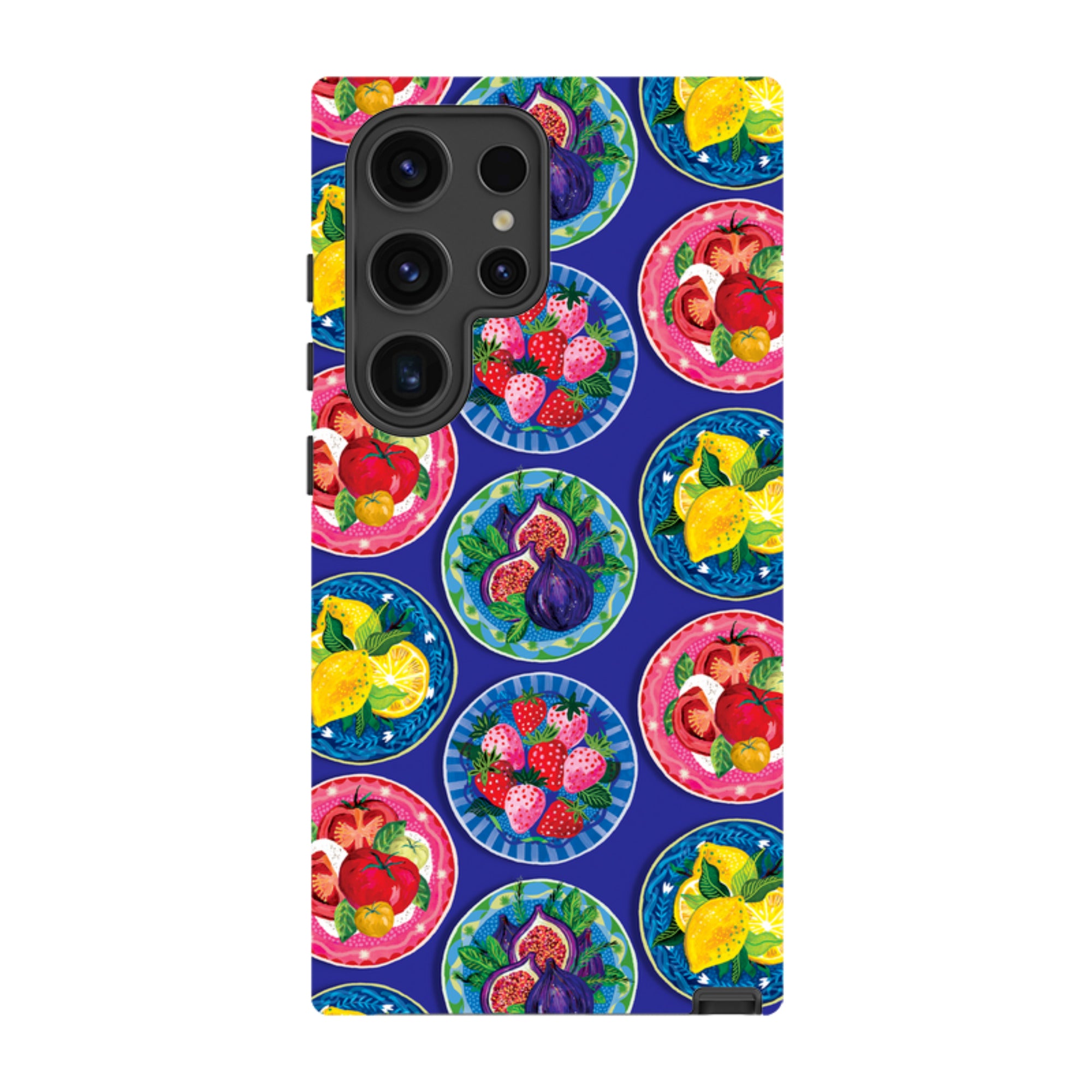 Samsung Tough  Case - Summer Plates Blue By Emma Frances Grant