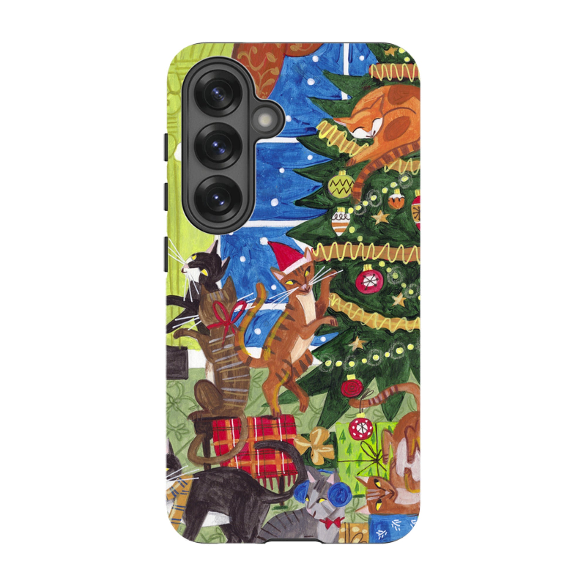 Samsung Tough Case - Christmas cats By Caroline Bonne Muller