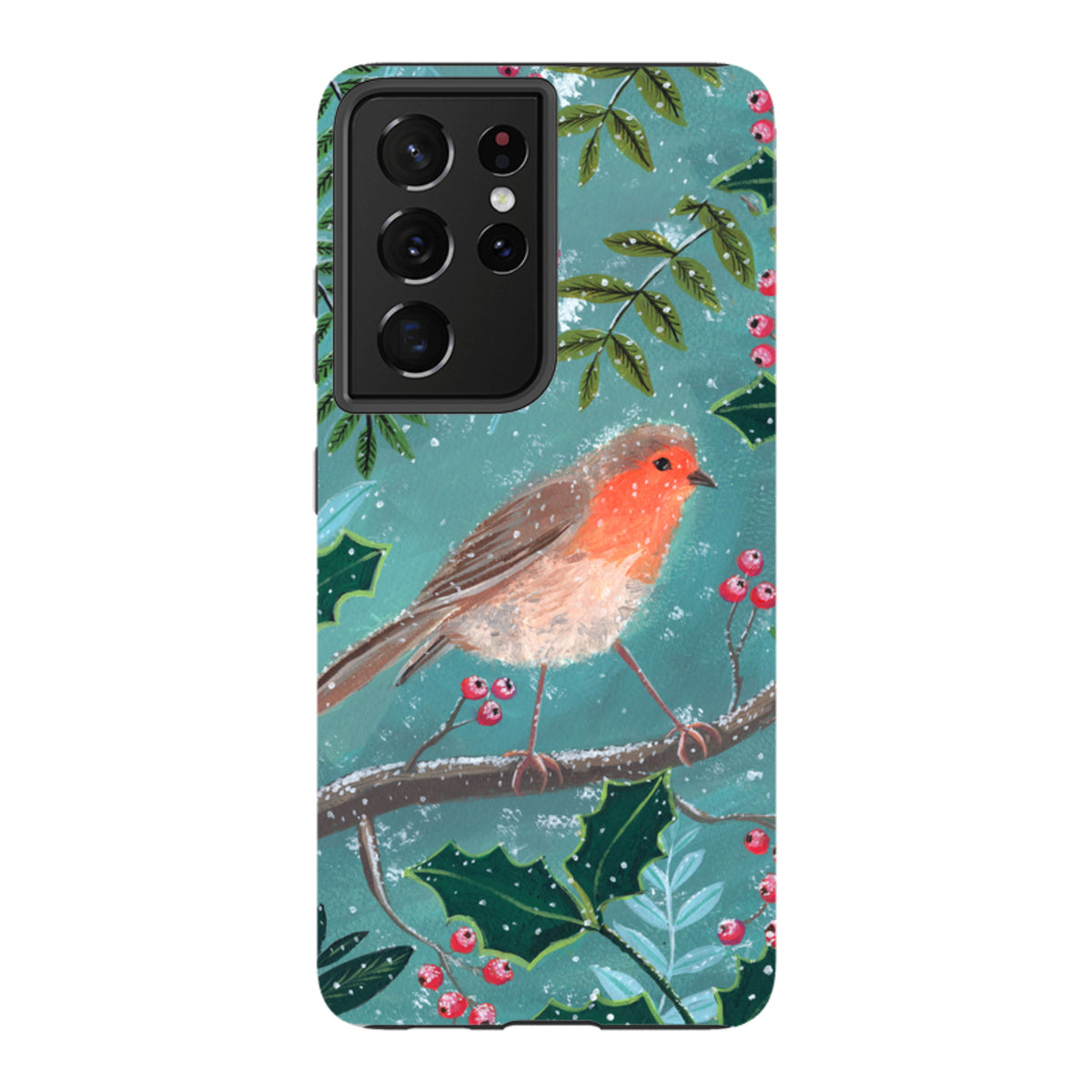 Samsung Tough Case - Christmas Robin By Mary Stubberfield