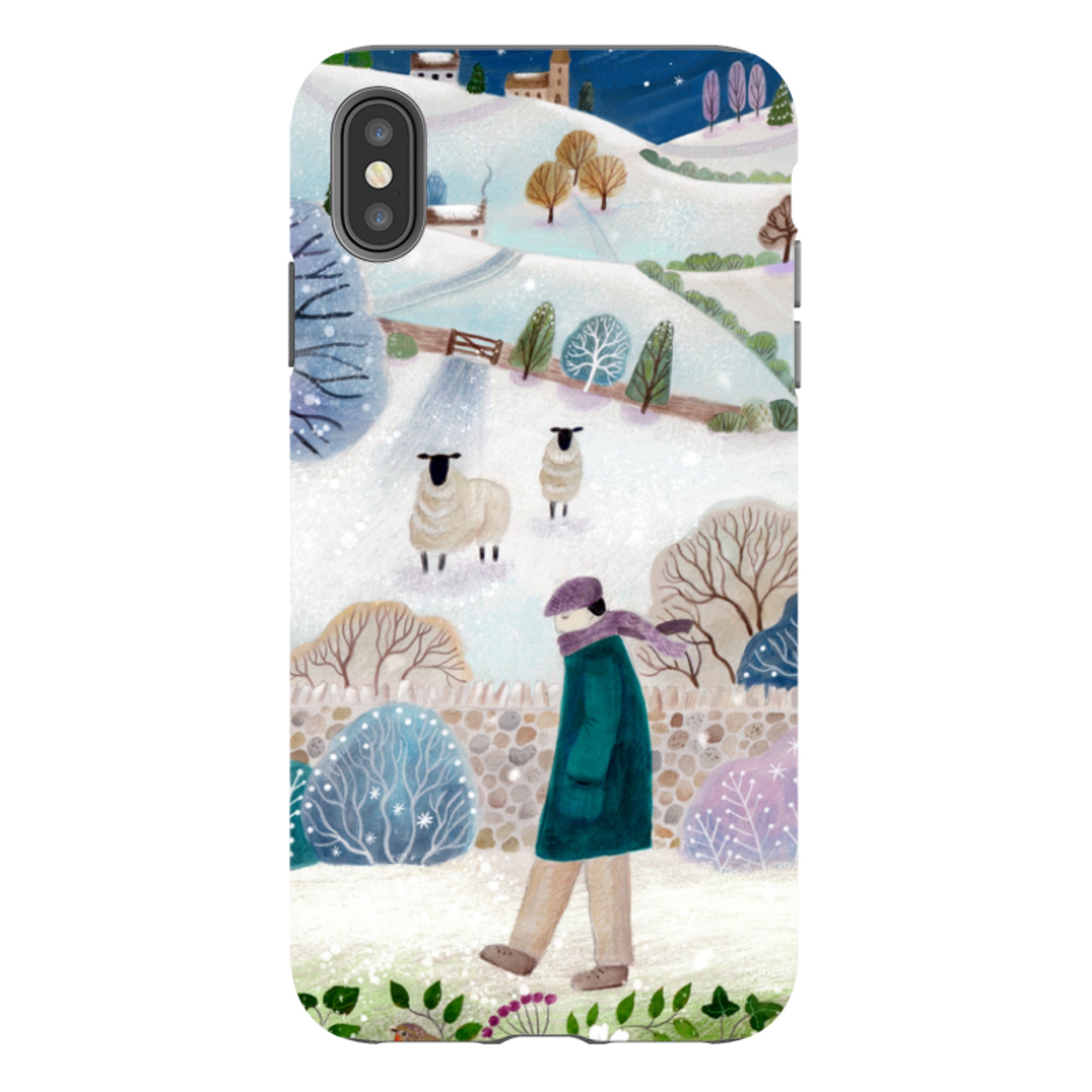 iPhone Tough Case - Across Snowy Fields By Bex Parkin