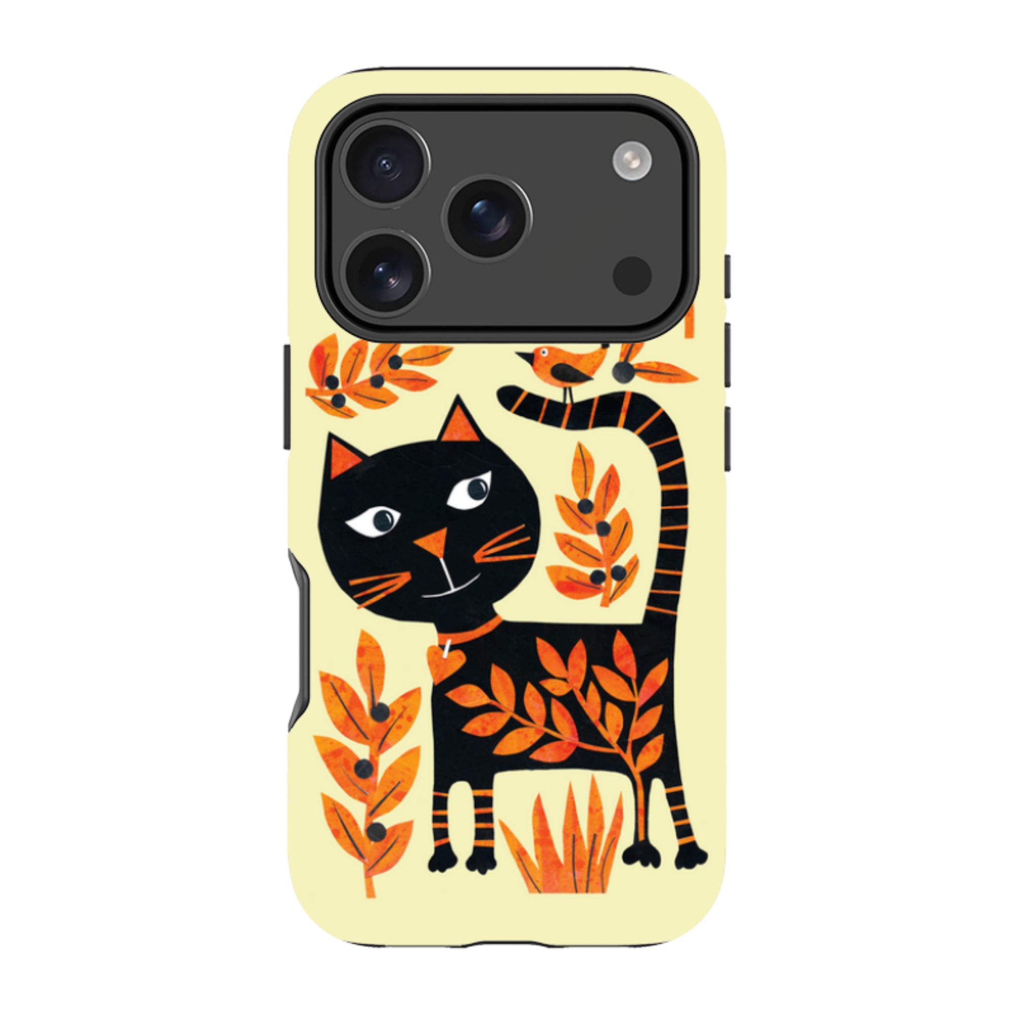 iPhone MagSafe Tough Case - Halloween Folk Cat By Tracey English