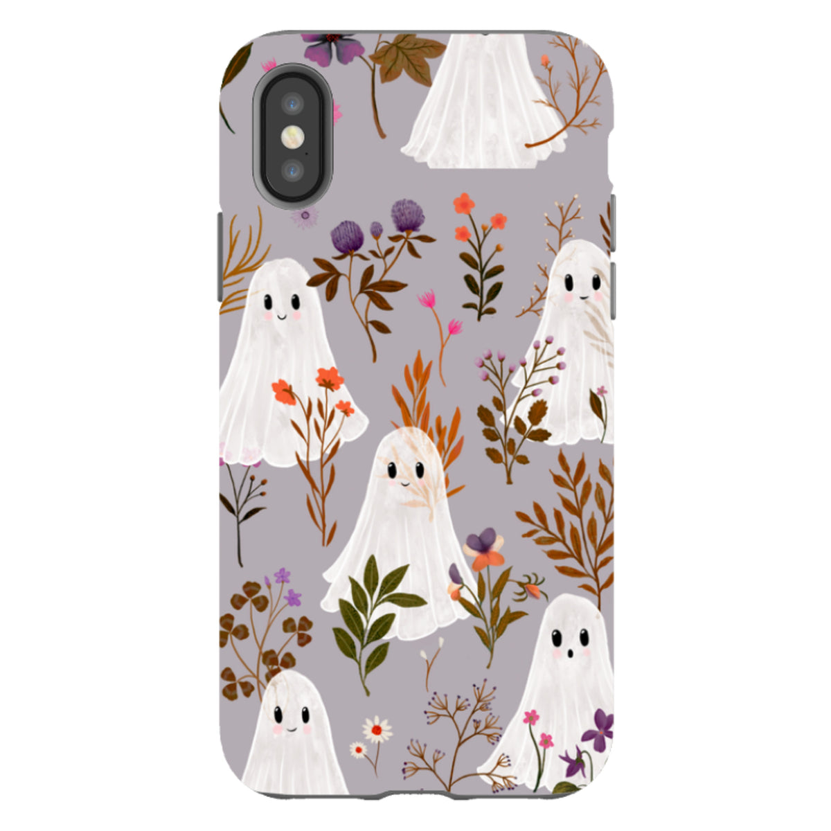 iPhone Tough Case - Ghost in the Garden - Mauve By Katherine Quinn