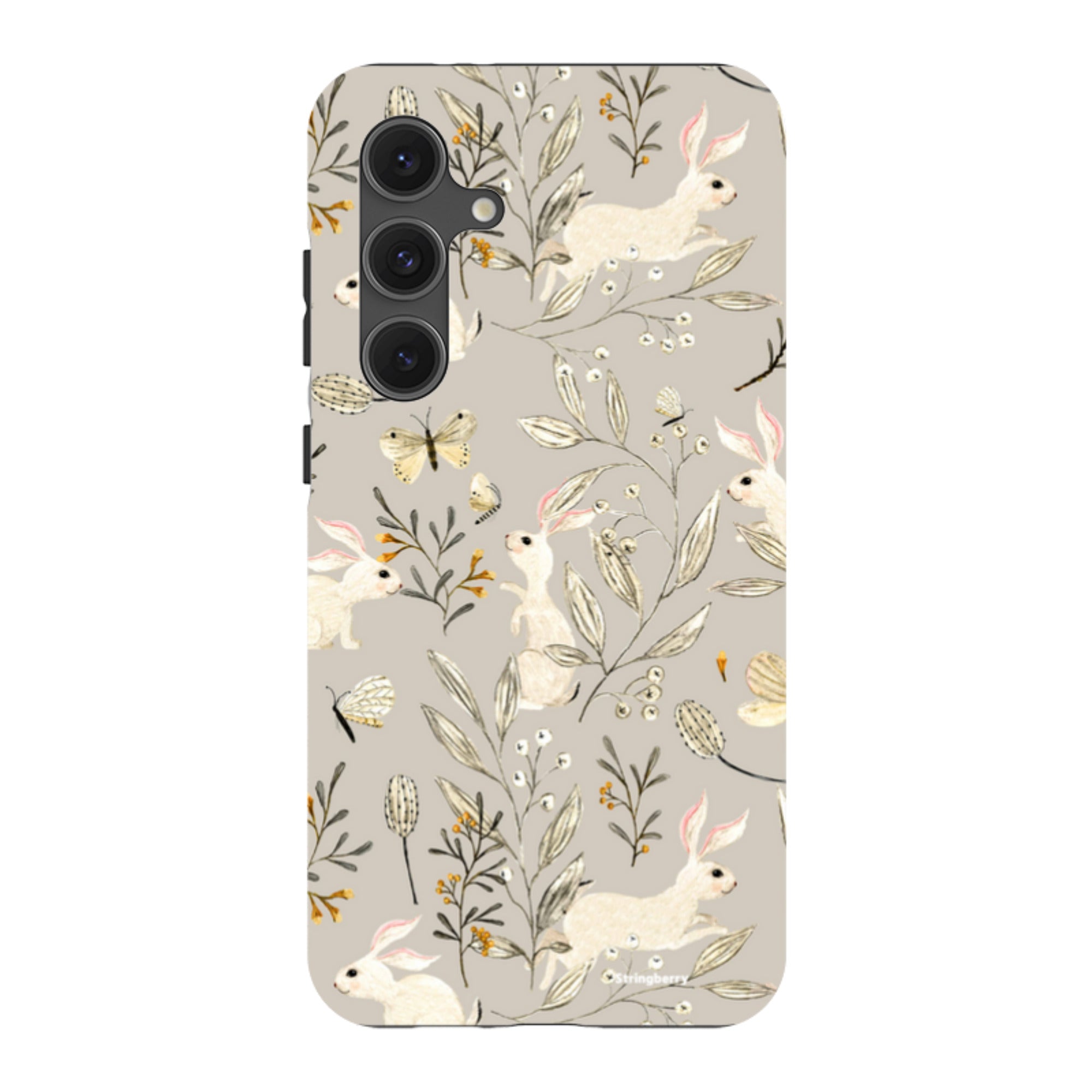 Samsung Tough Case - Bunnies Grey By Katherine Quinn