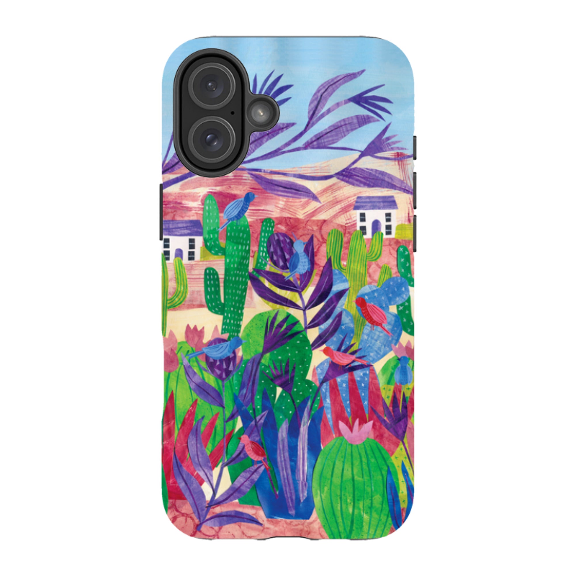 iPhone Tough Case - Desert Cactus By Tracey English