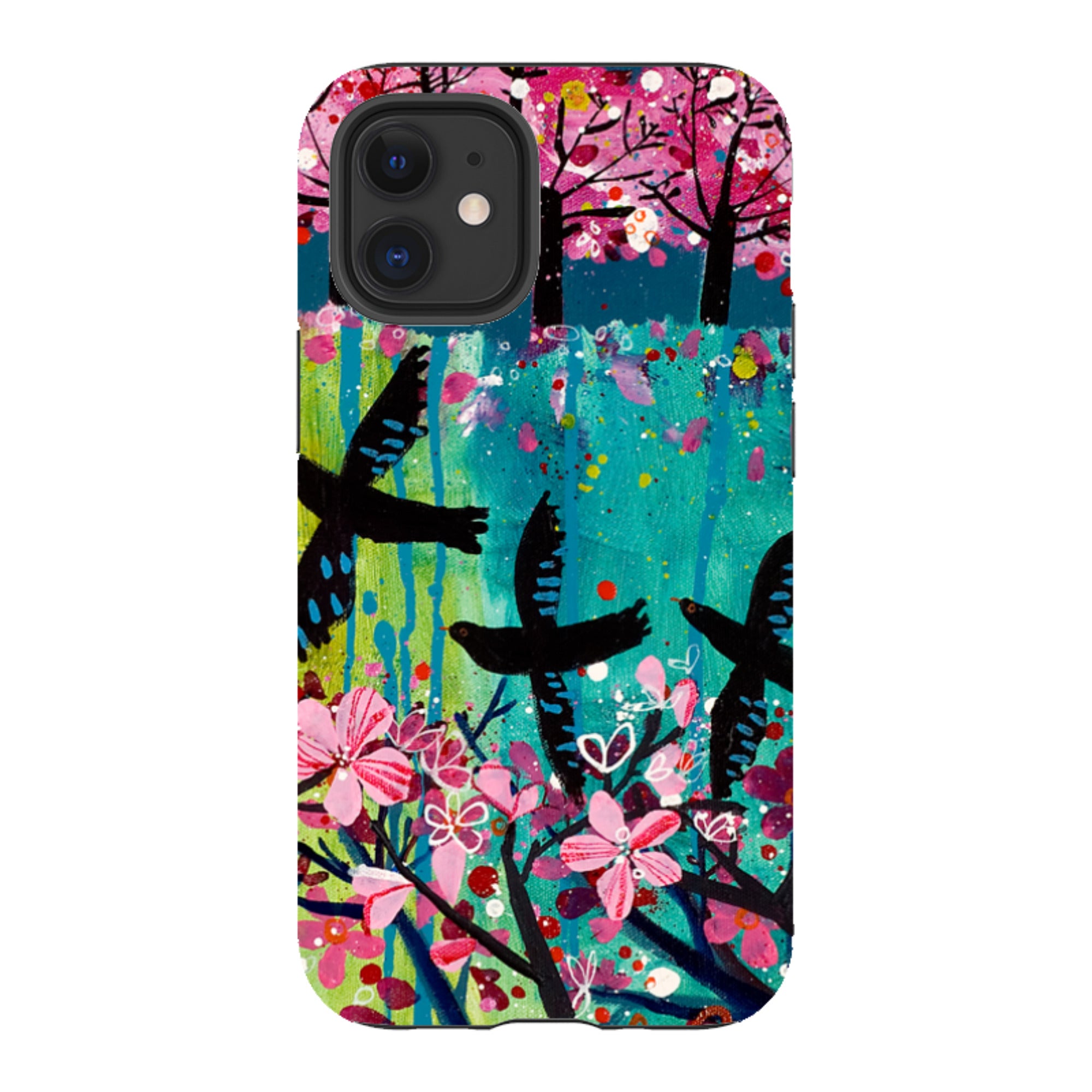 iPhone Tough Case - Blackbirds By Claire West
