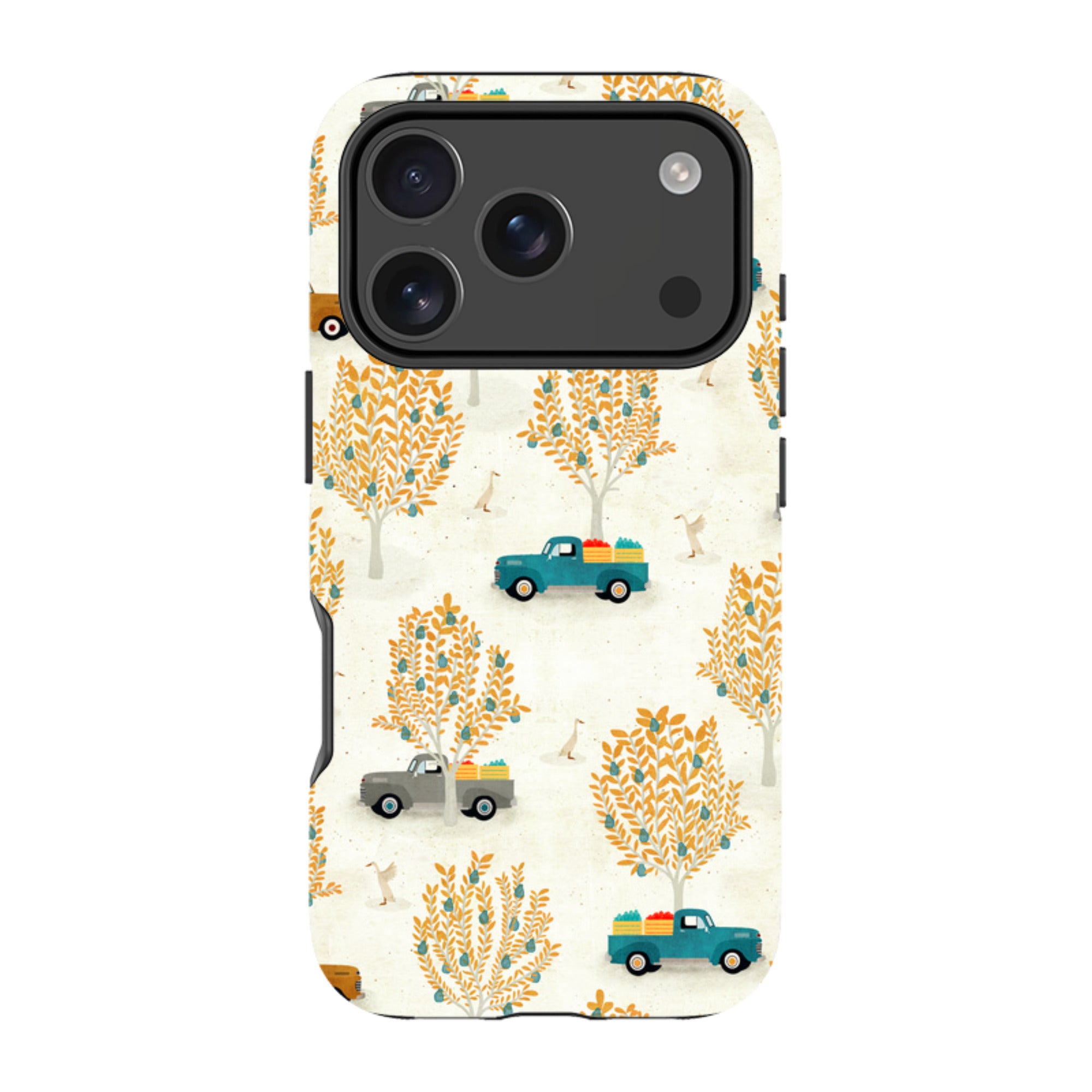 iPhone Tough Case - Pear Trees and Trucks By Katherine Quinn