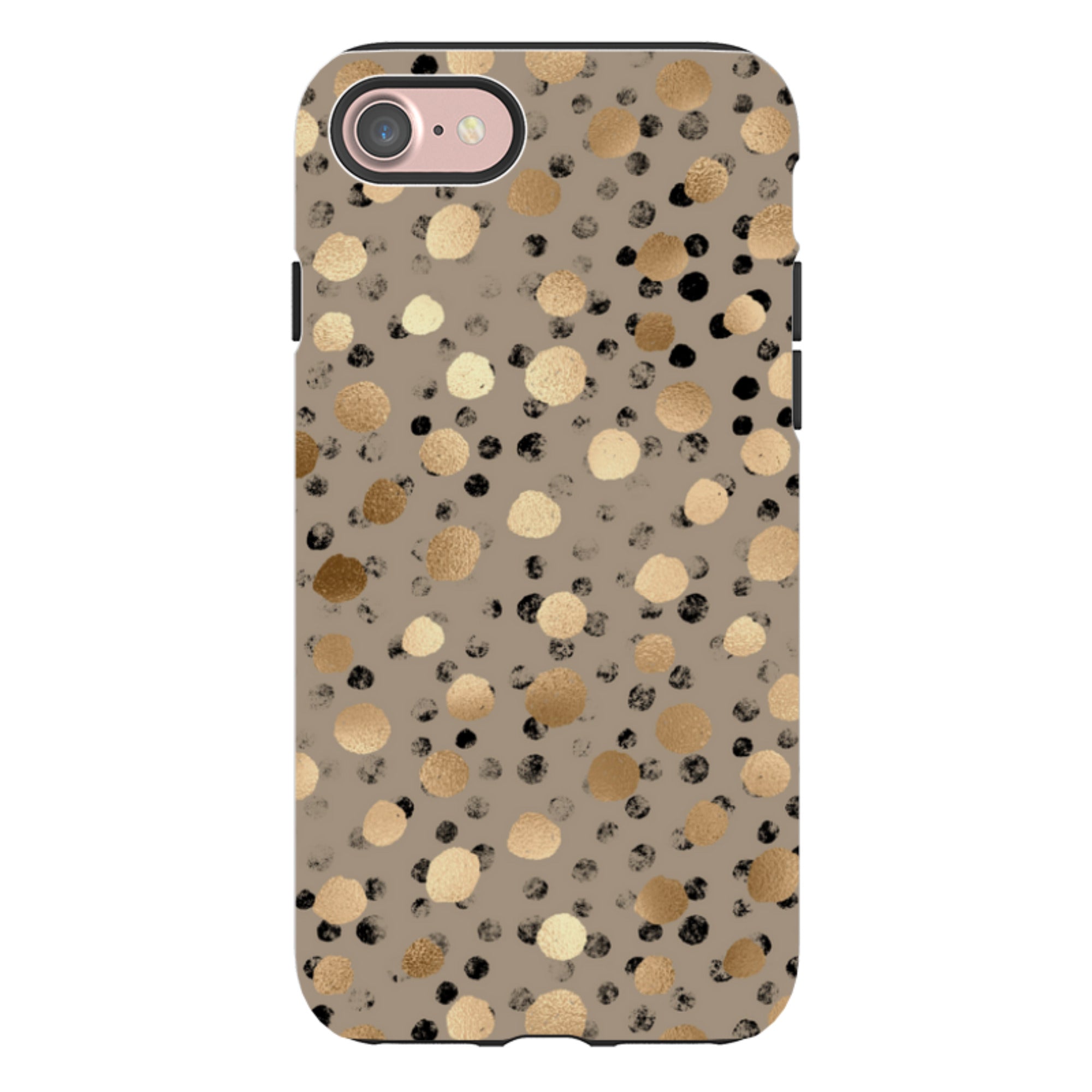 iPhone Tough Case - Marble Dots (case does not glitter)