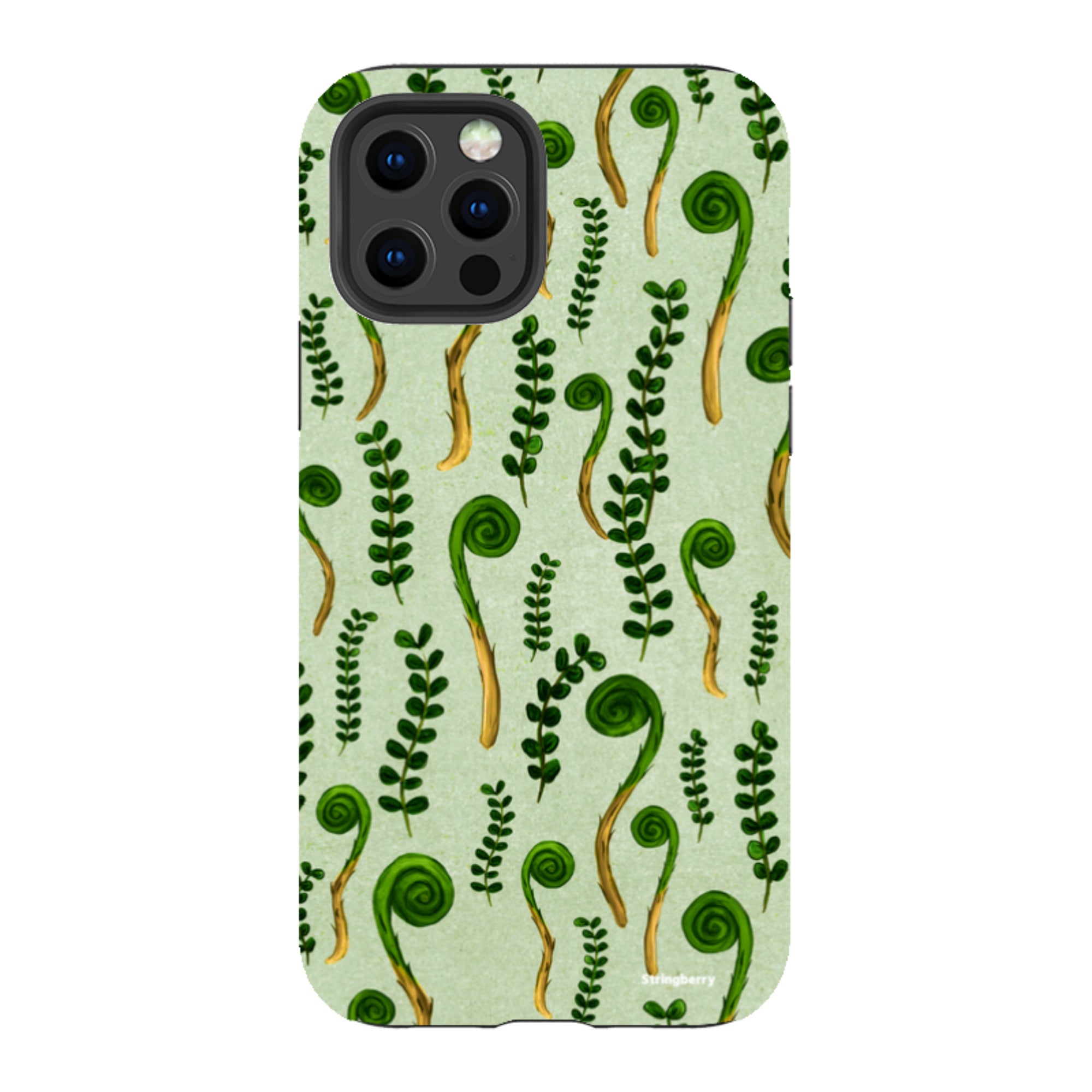 iPhone Tough Case - Fern Fronds By Katherine Quinn