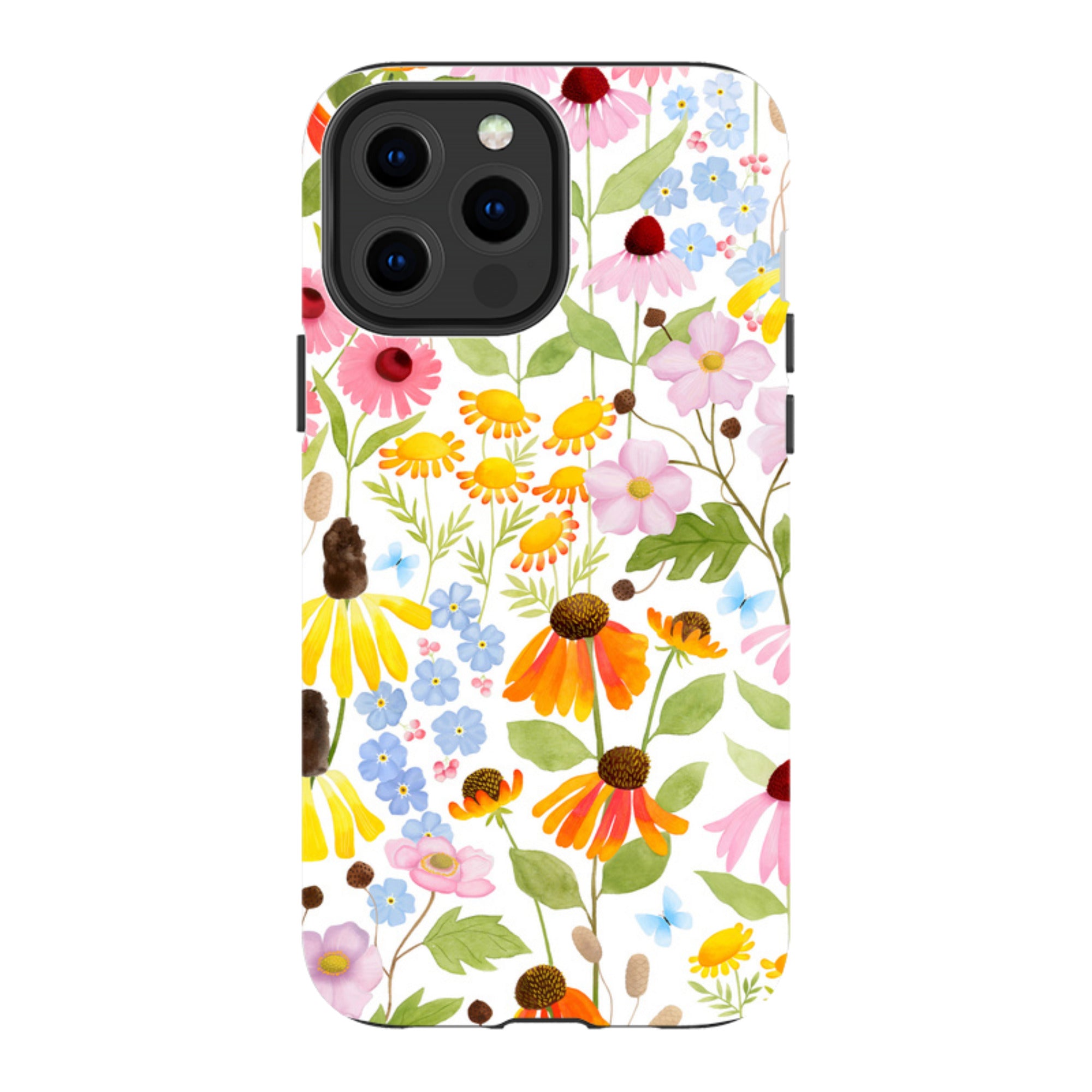 iPhone Tough Case - Wildflower Pattern By Bex Parkin