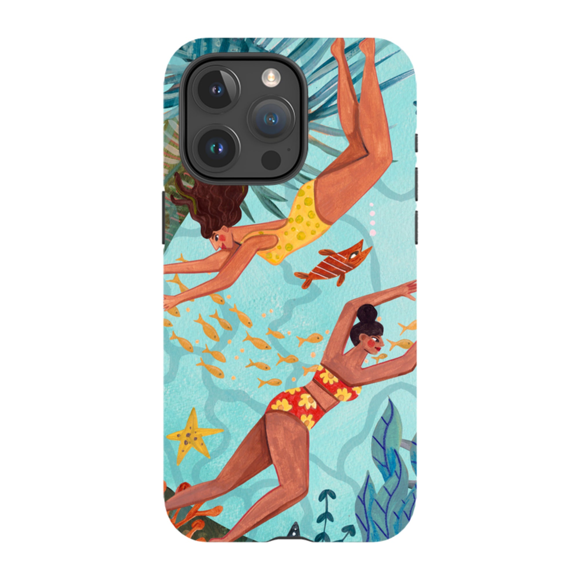 iPhone MagSafe Tough Case -  Swimming By Caroline Bonne Muller