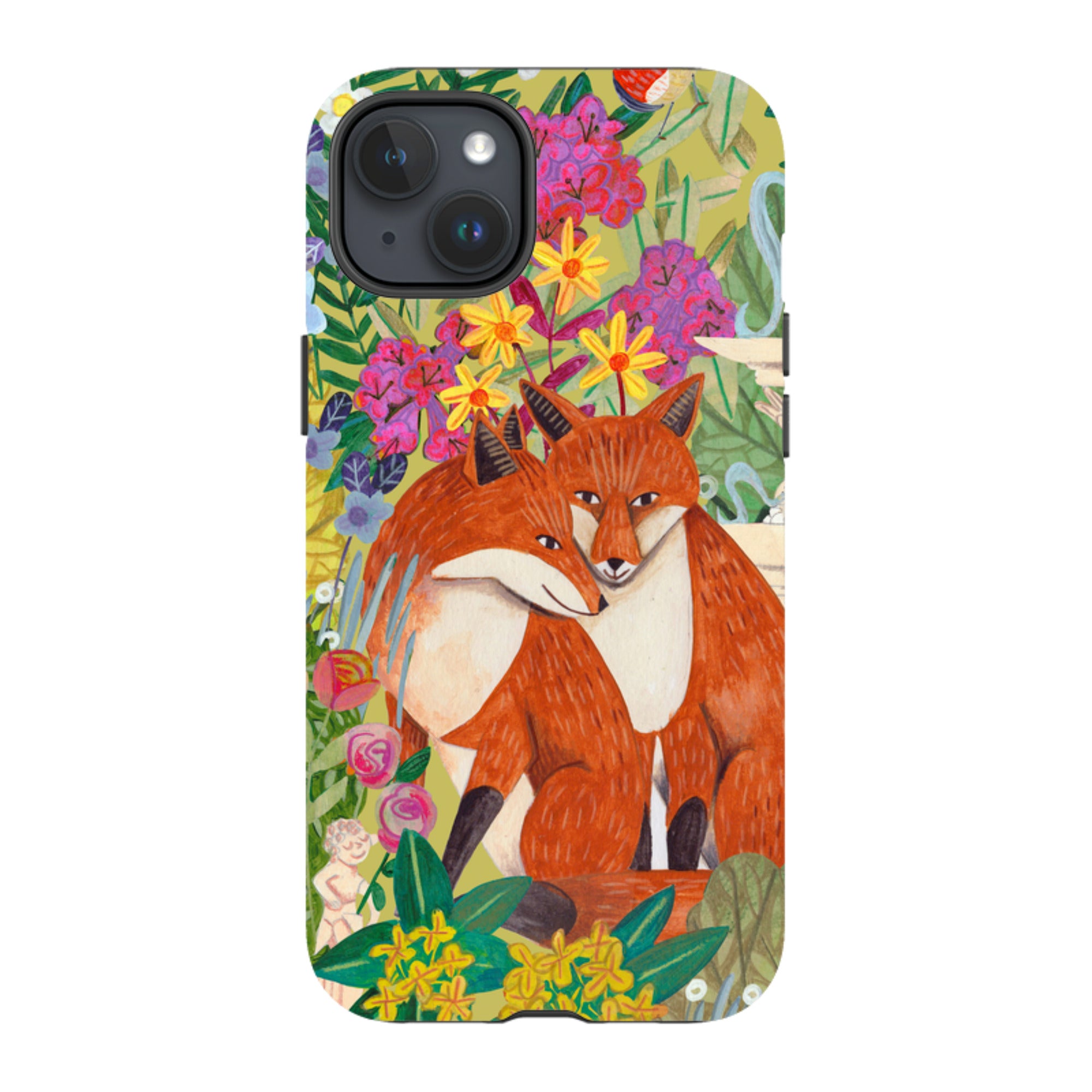 iPhone Tough Case - Foxes By Caroline Bonne Muller