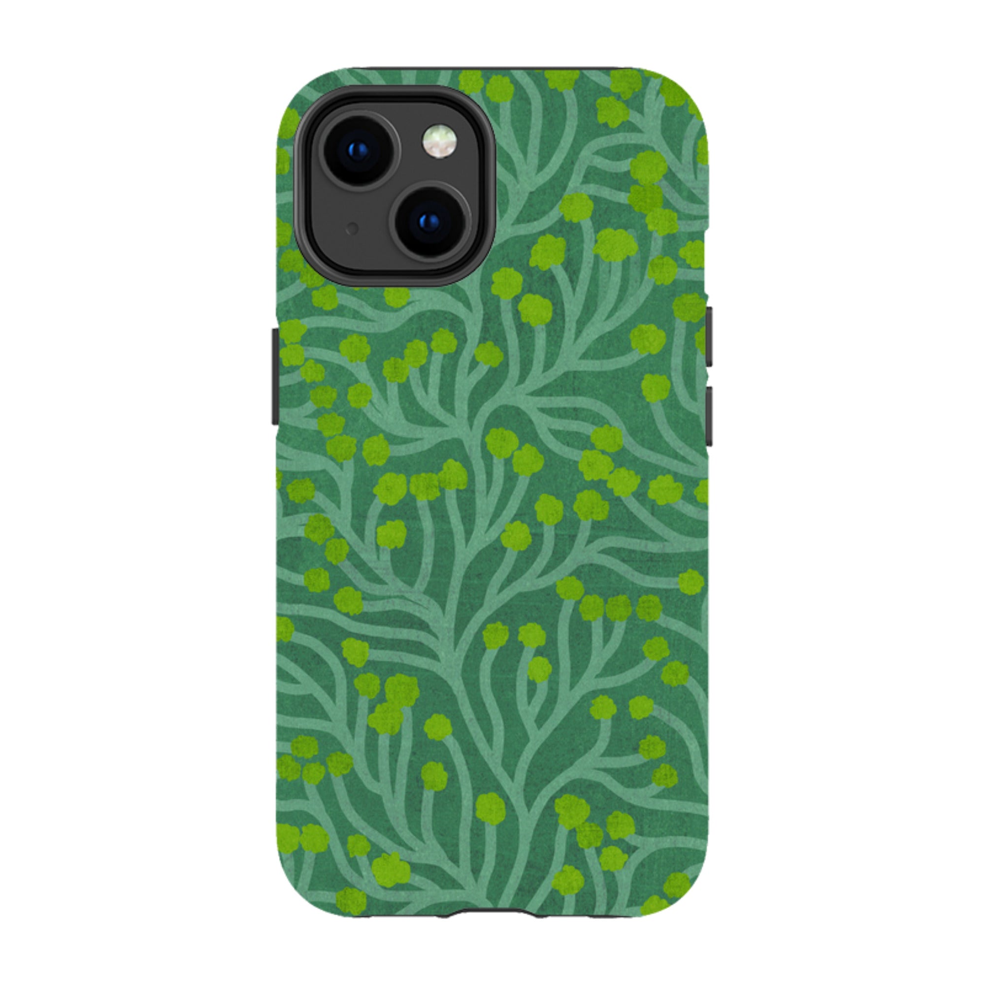 iPhone MagSafe Tough Case - Vine Green and Teal By Katherine Quinn