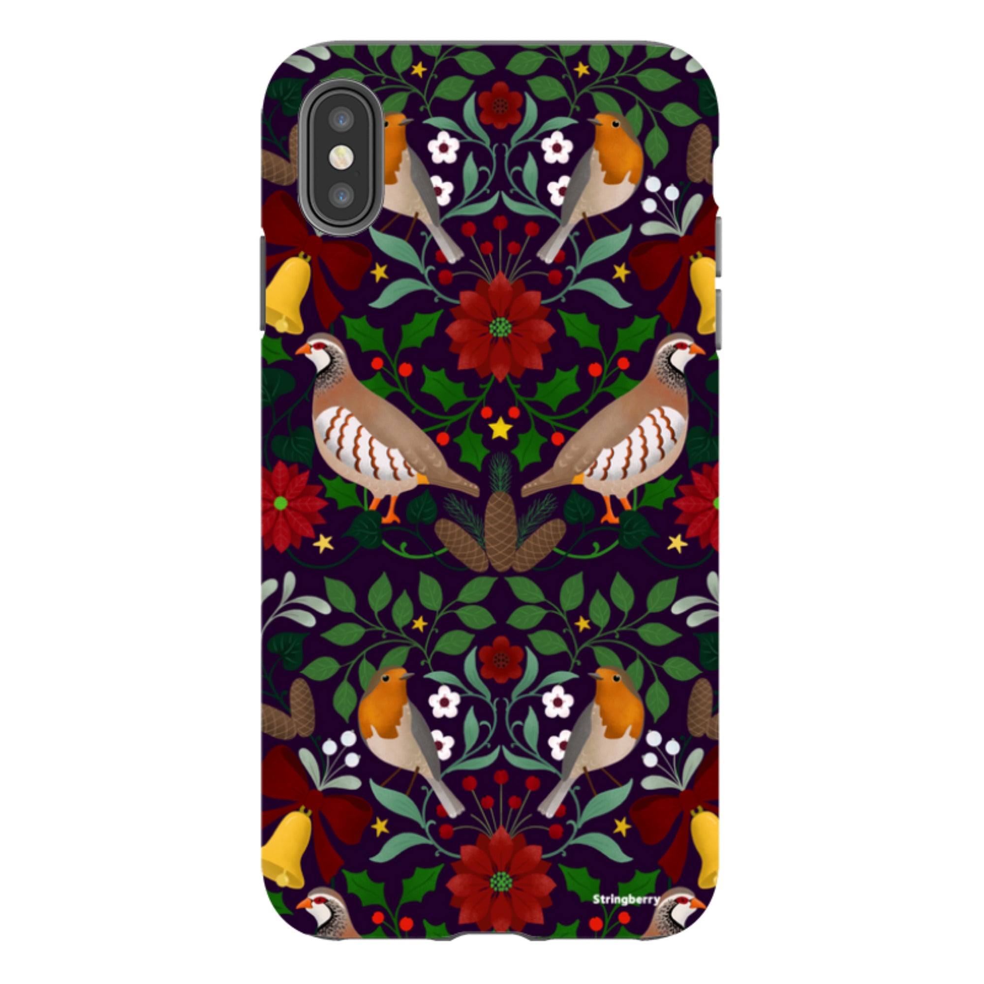 iPhone Tough Case - Xmas Pattern III By Bex Parkin