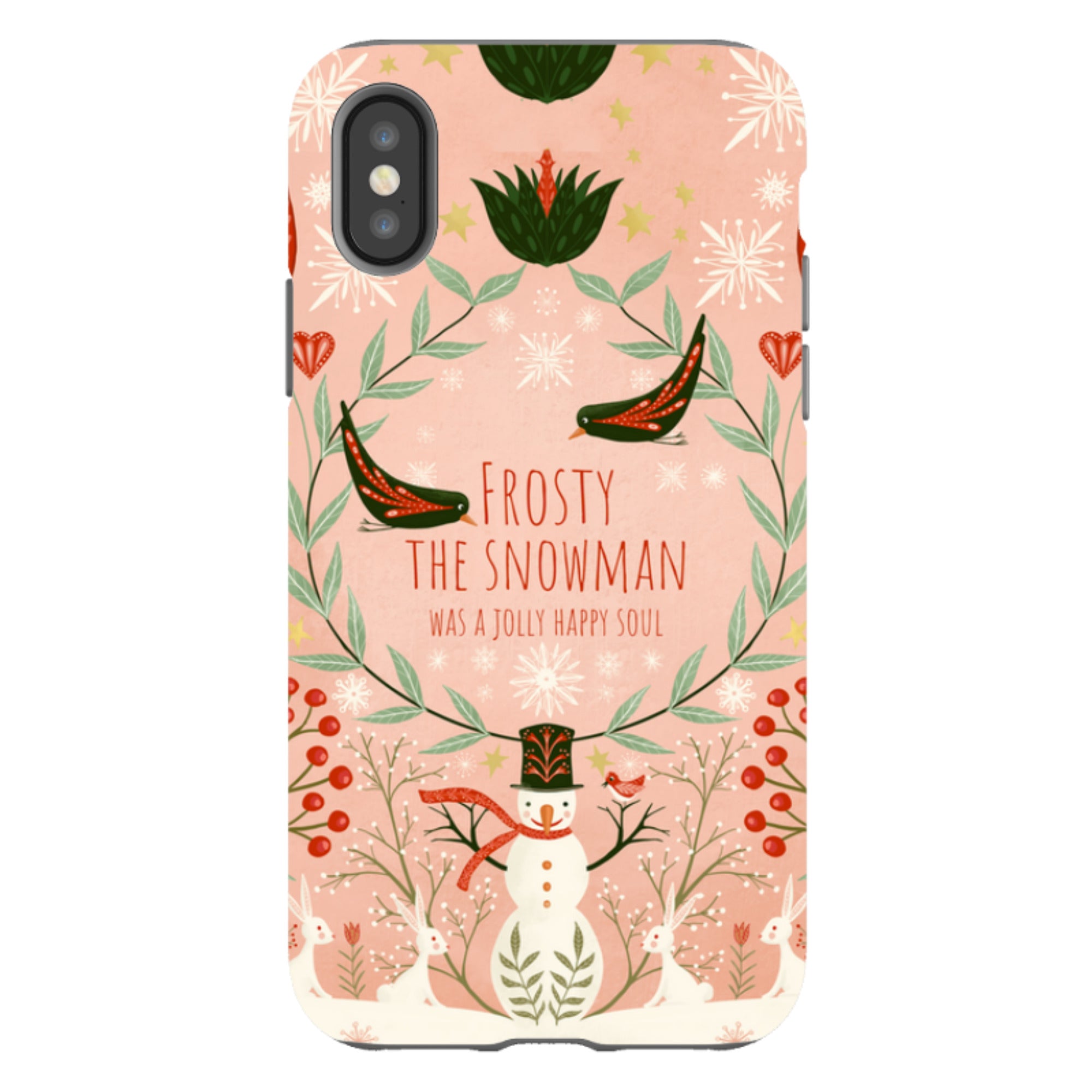 iPhone Tough Case -Frosty The Snow Man By Maja Lindberg