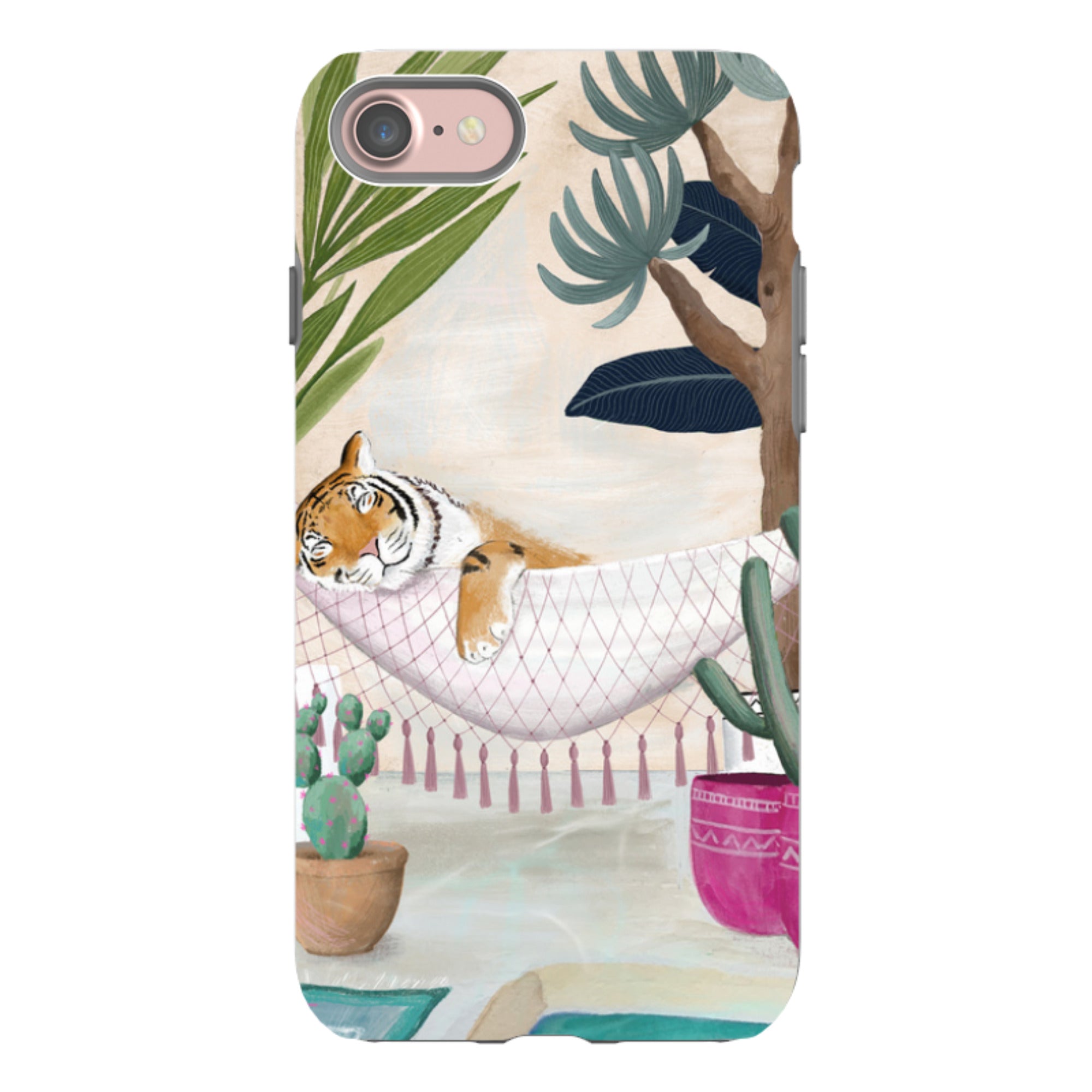 iPhone Tough Case - Tiger Hammock By Bex Parkin