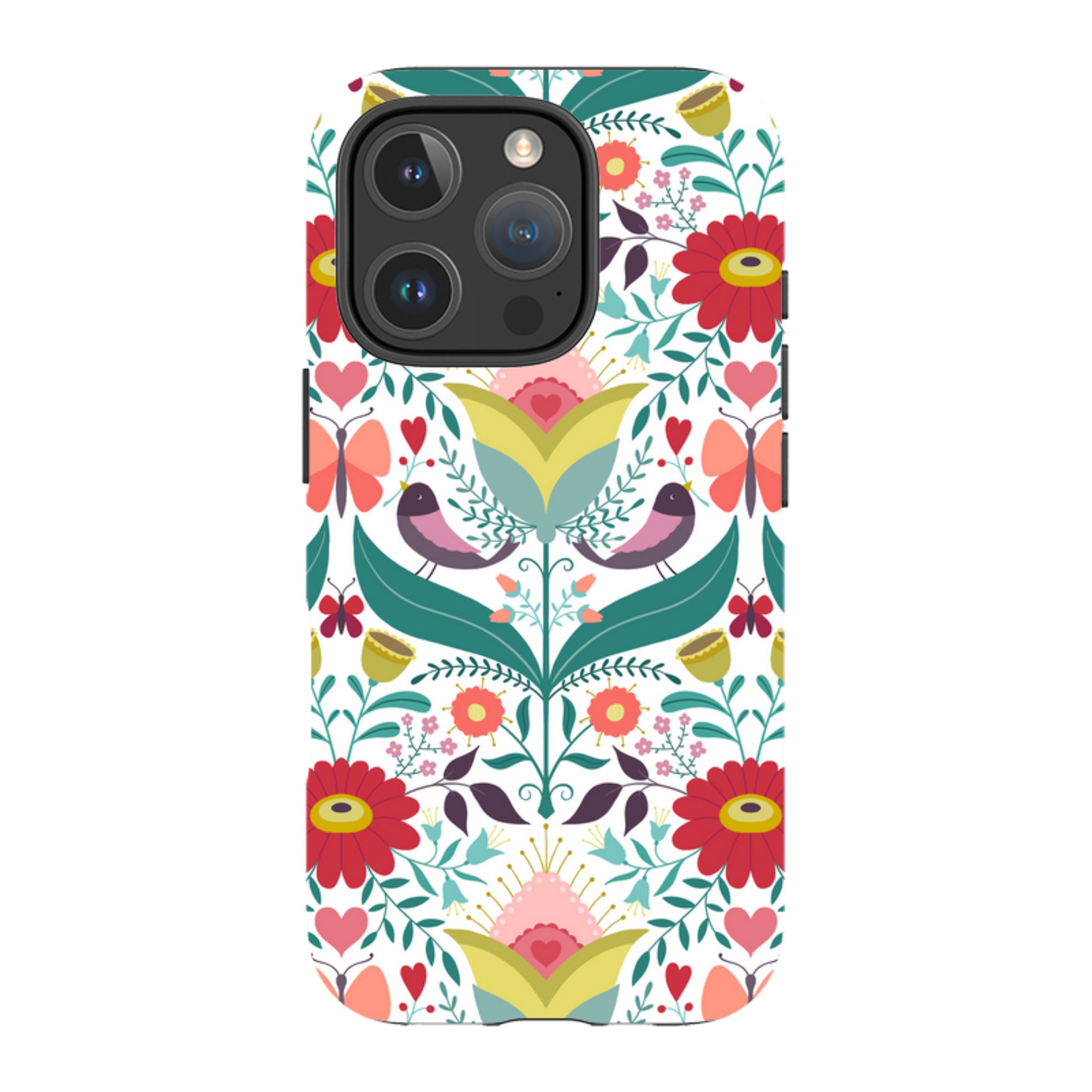 iPhone Tough Case - Bird Pattern IV By Suzy Taylor