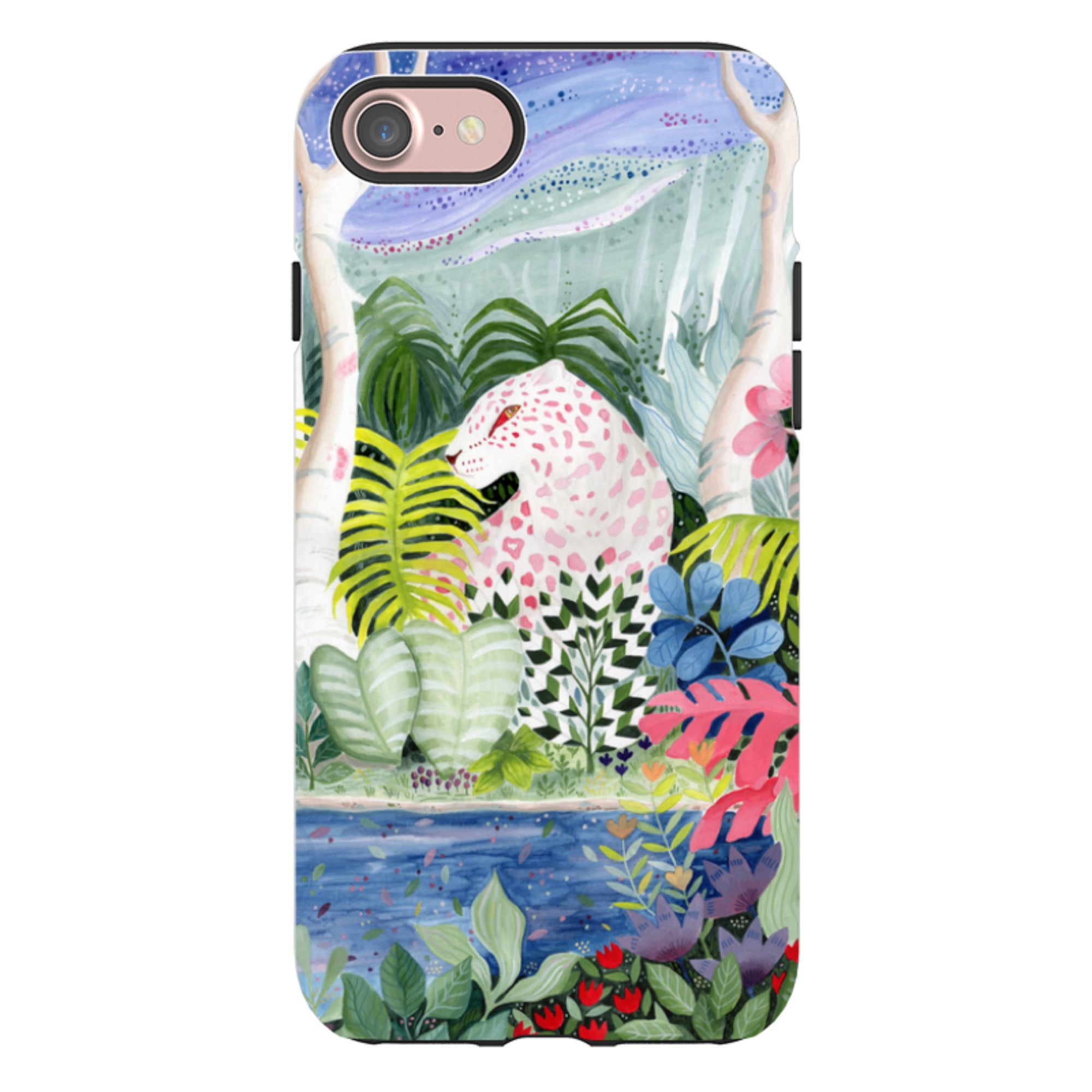 iPhone Tough Case - Cosmic Leopard By Bex Parkin