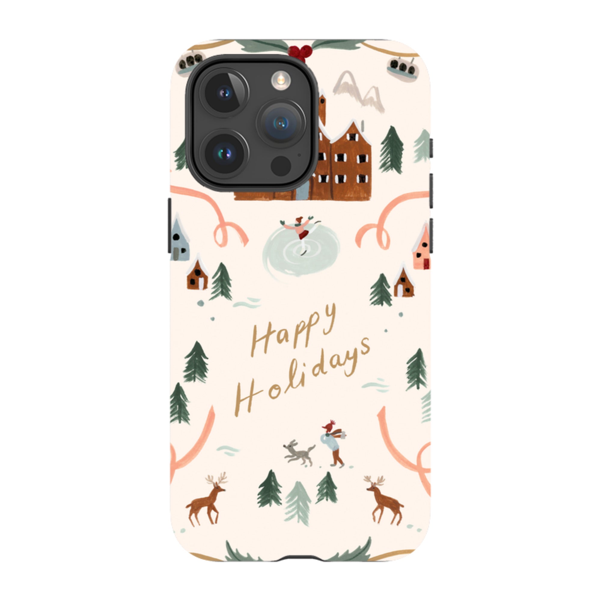 iPhone Tough Case - Happy Holidays By Bex Parkin