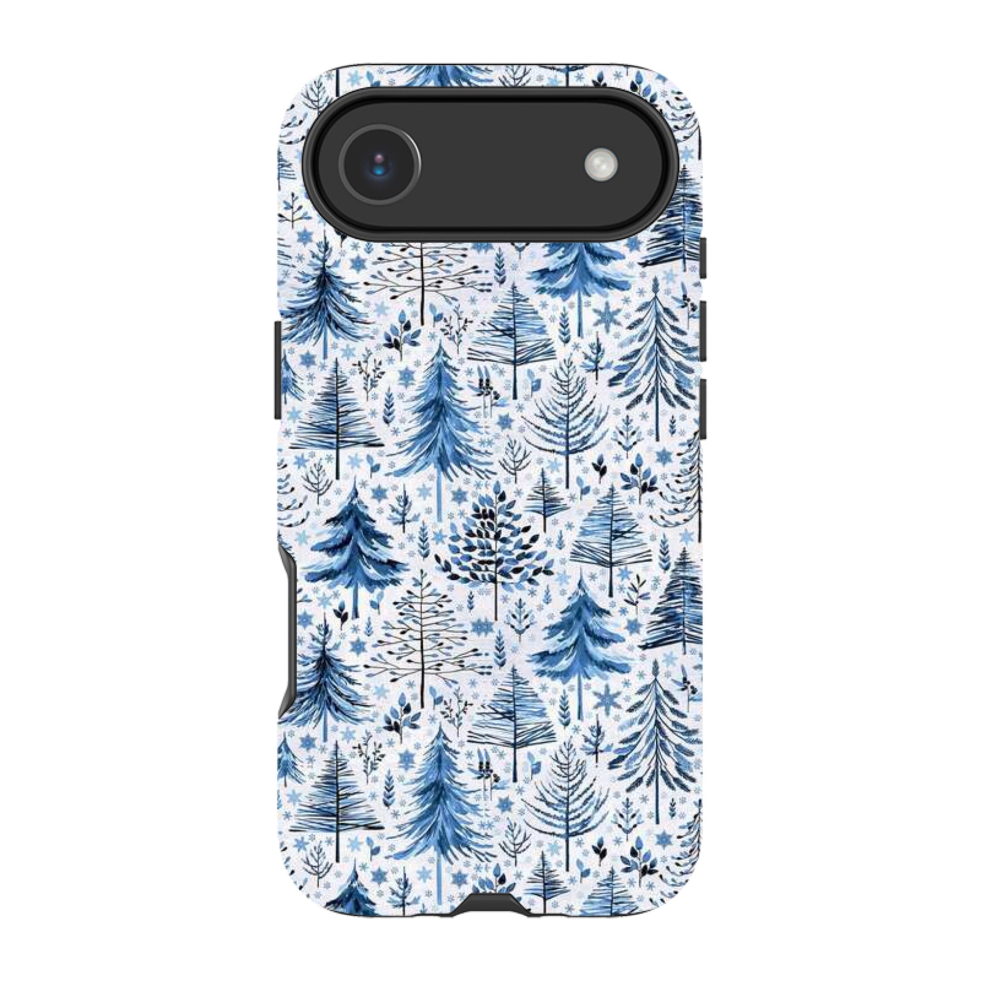 iPhone MagSafe Tough Case -  Blue Xmas Trees By Elisabeth Haager