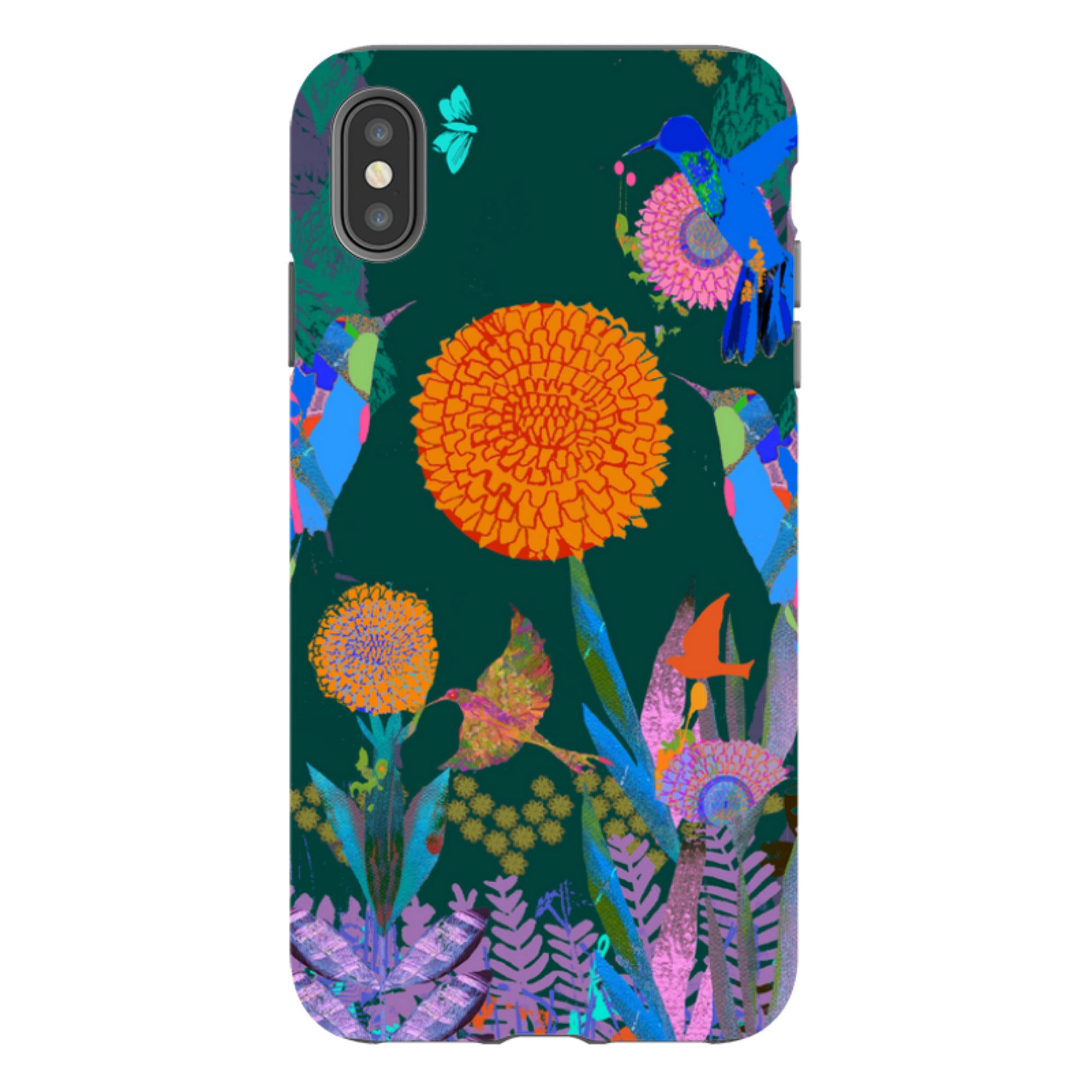 iPhone Tough Case - Hummingbird Forest By Tiffany Lynch