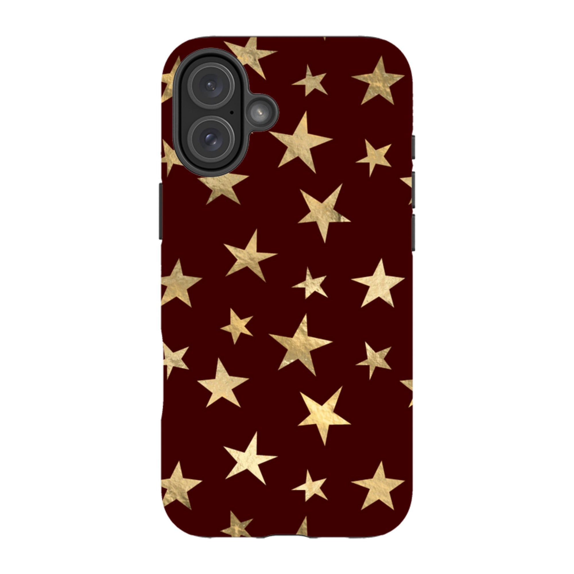 iPhone Tough Case - Brown and Gold Stars