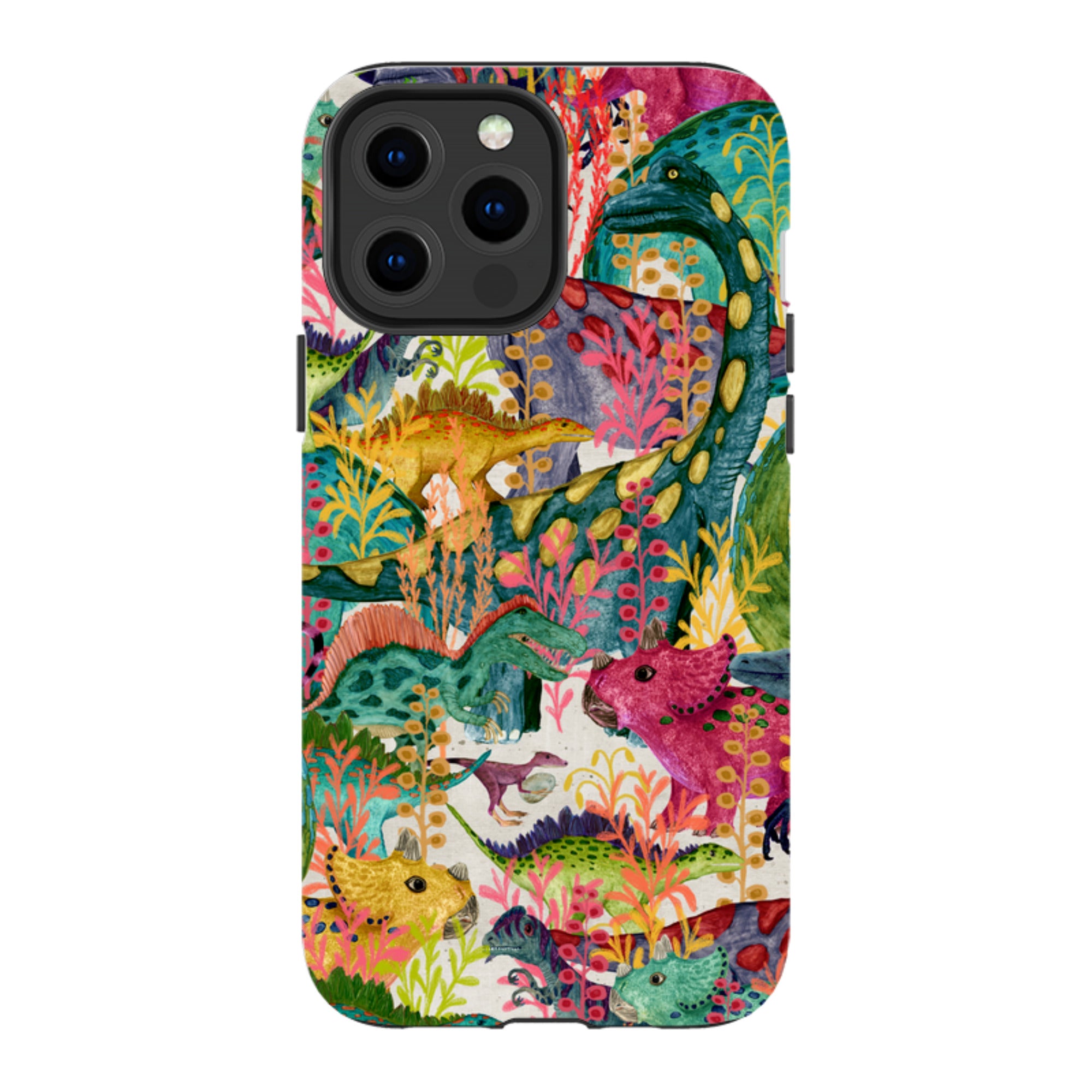 iPhone MagSafe Tough Case - Dinosaur Jamboree By Katherine Quinn