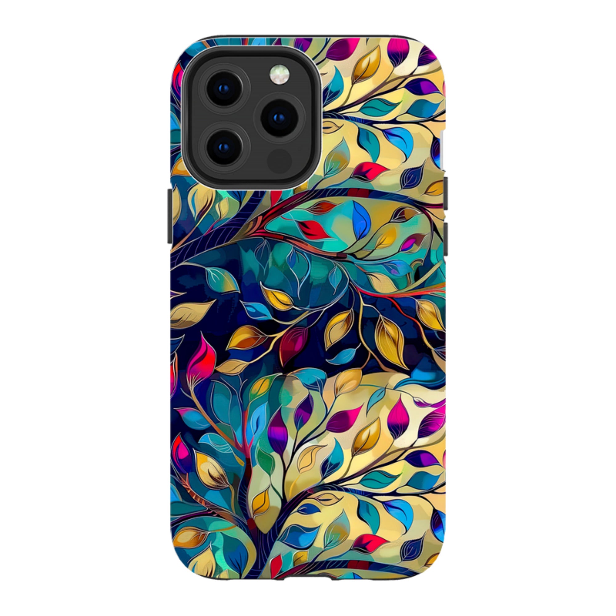iPhone Case - Teal Leaves