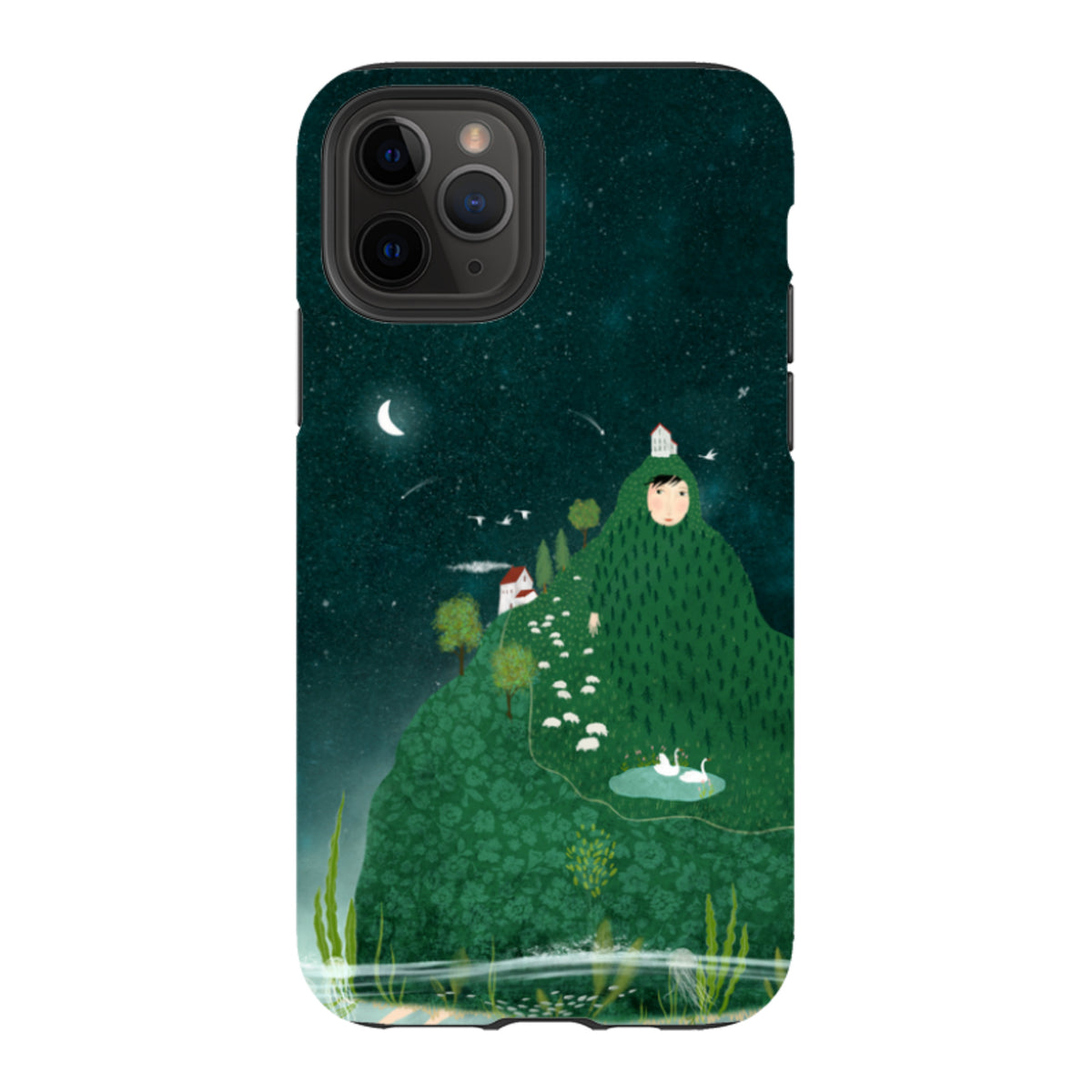 iPhone Tough Case - Hill lady By Katherine Quinn
