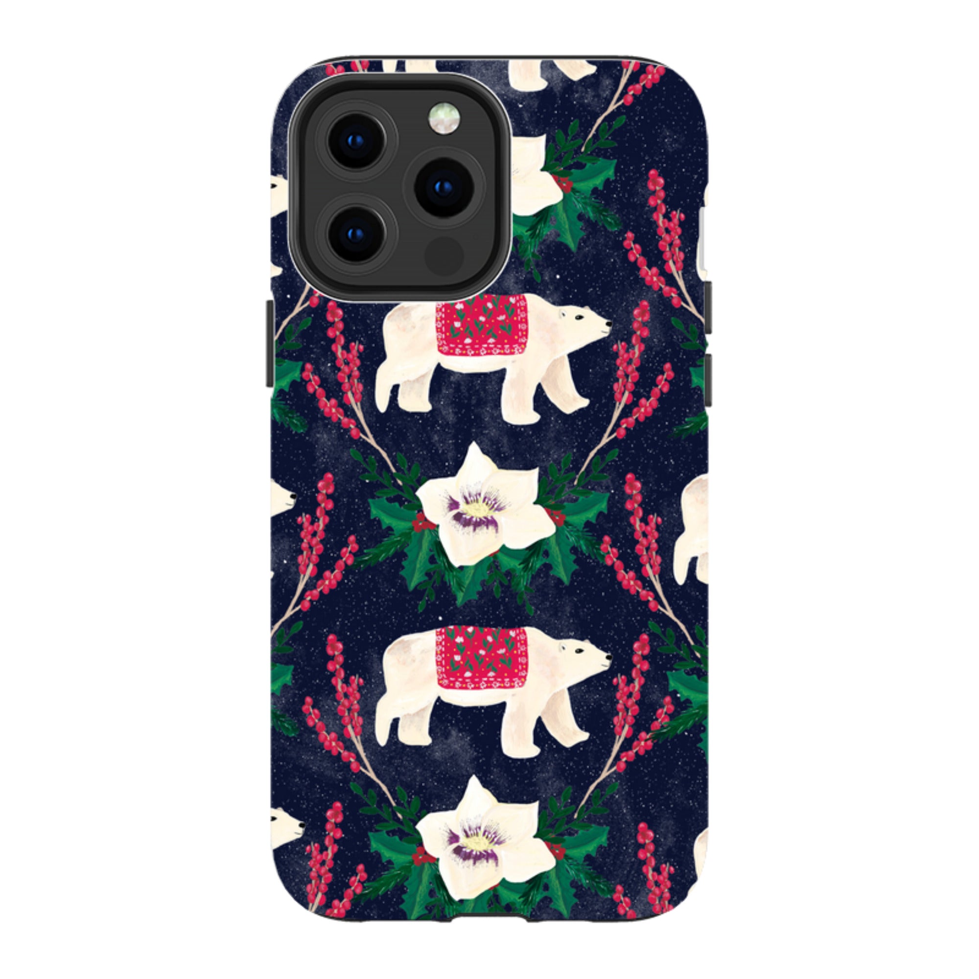 iPhone Tough Case - Midnight Polar Bears By Abby Jacobs