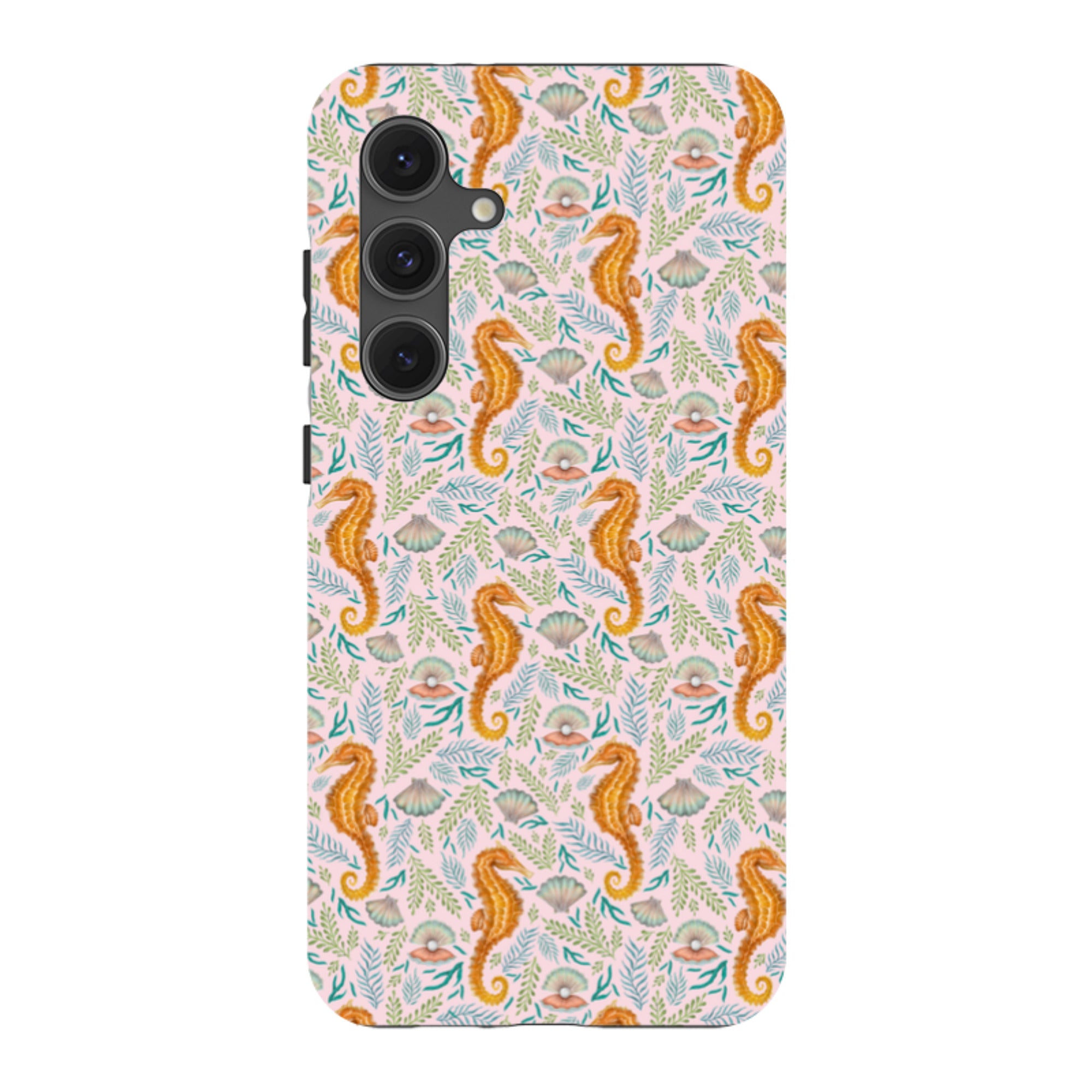 Samsung Tough Case - Seahorse Pink By Catherine Rowe