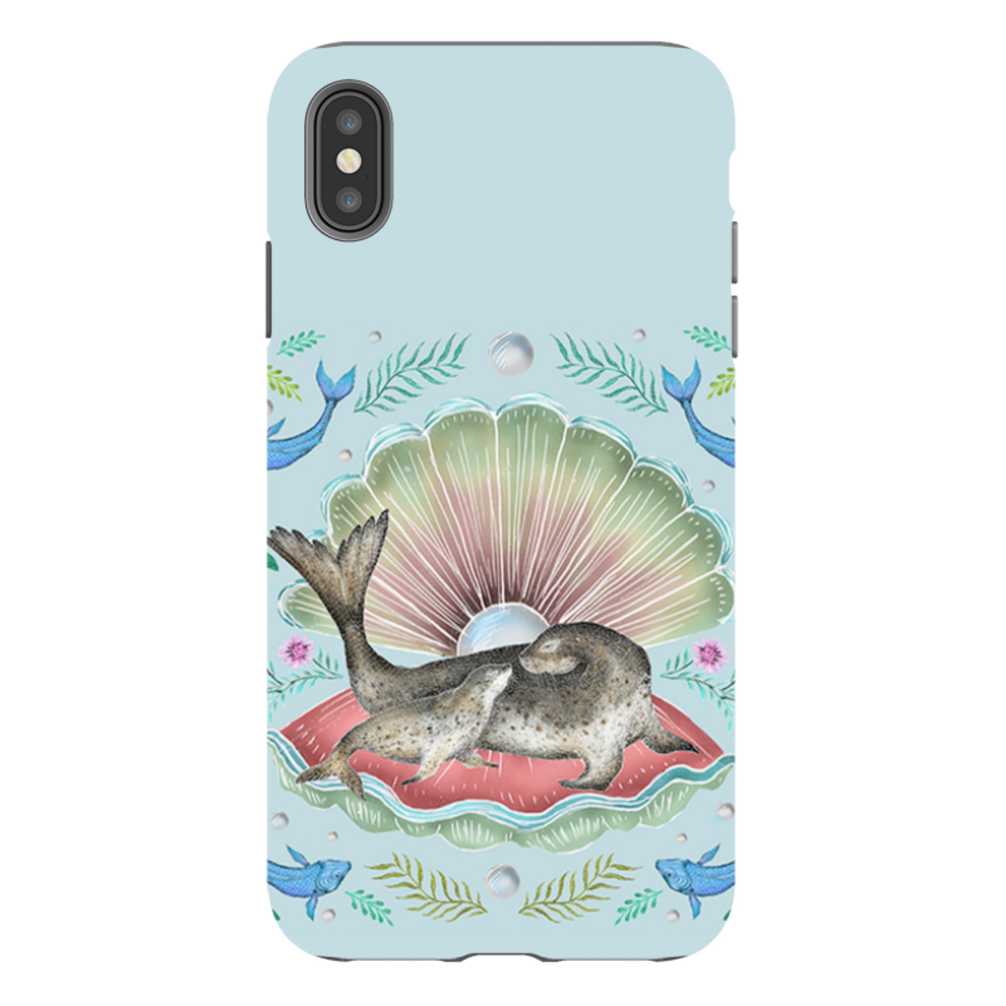 iPhone Tough Case - Seals In Shell By Catherine Rowe