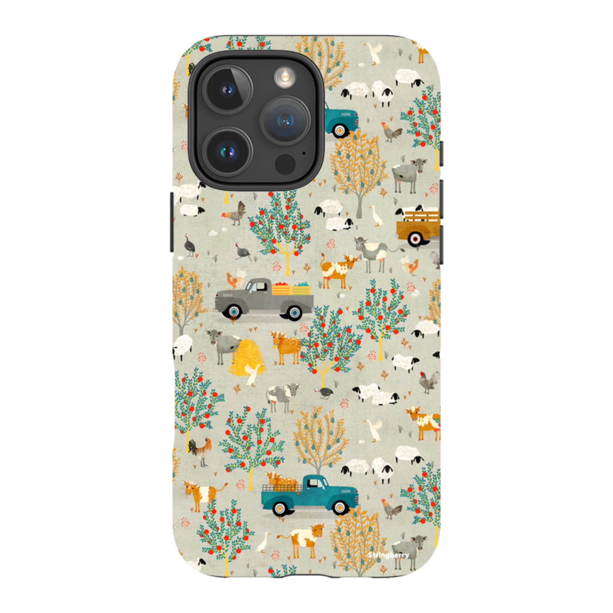 iPhone MagSafe Tough Case -  Farm Life Grey By Katherine Quinn